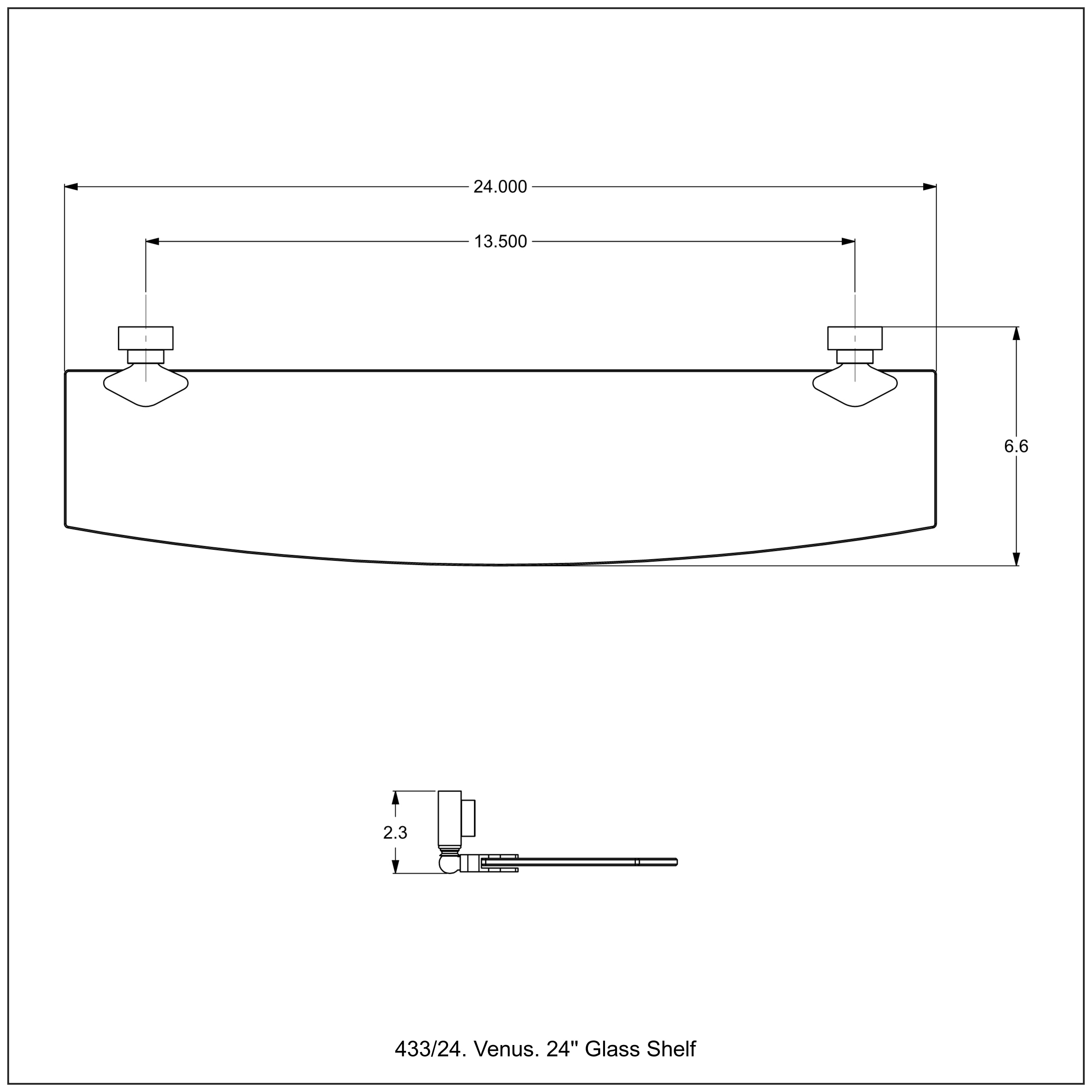 Allied Brass 433/24-ORB Bathroom-Shelves - View #3