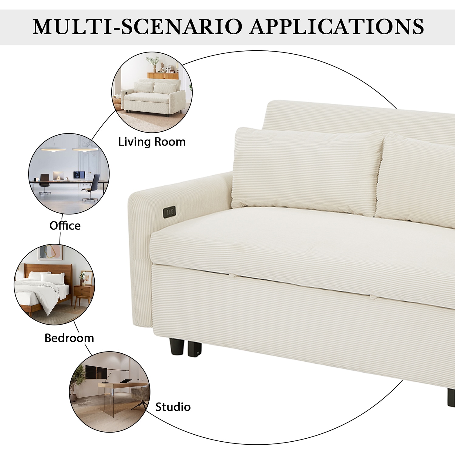 GZMR GZ-N71509AAB Sofas-Loveseats - View #5