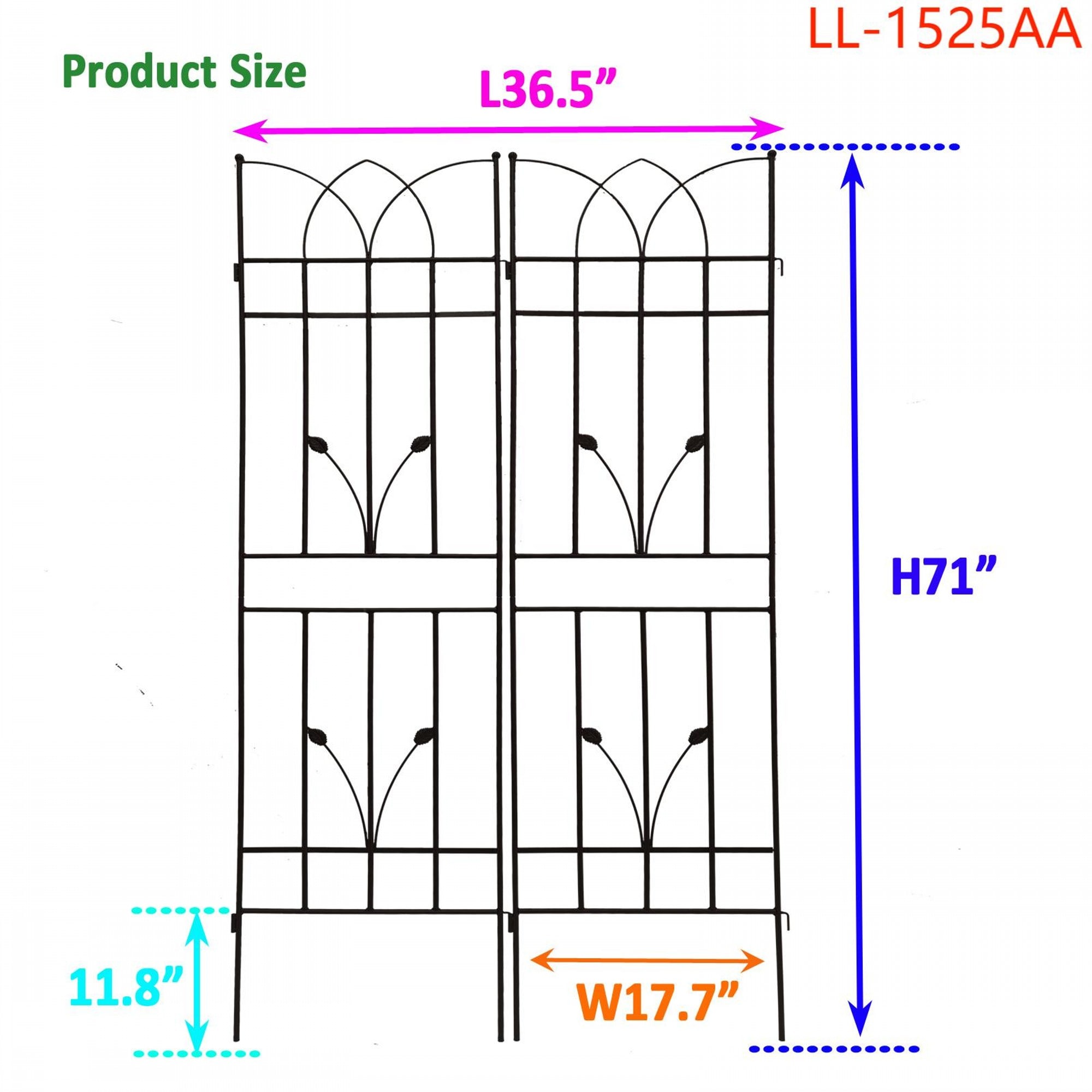 Yiekholo LL-1525AA Garden-Trellis - View #4