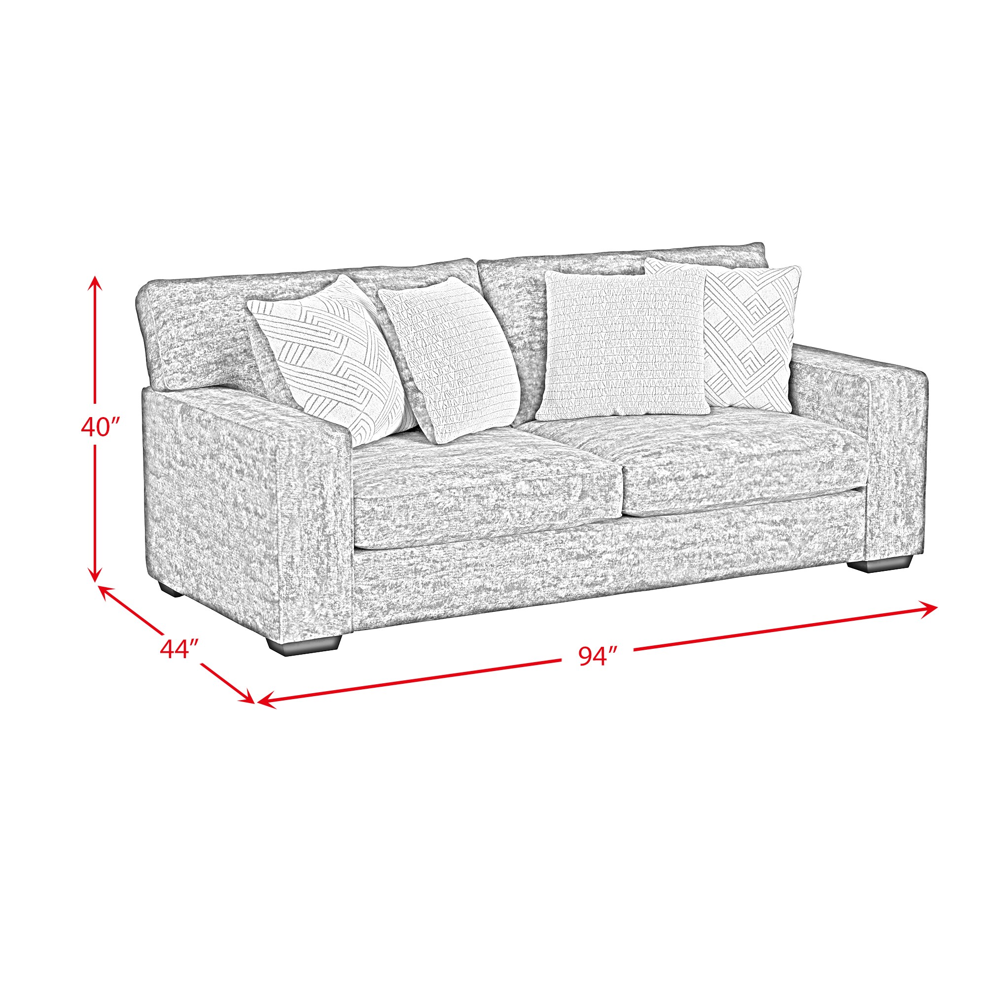 Picket House Furnishings U-8160-9320-300 Sofas-Loveseats - View #8