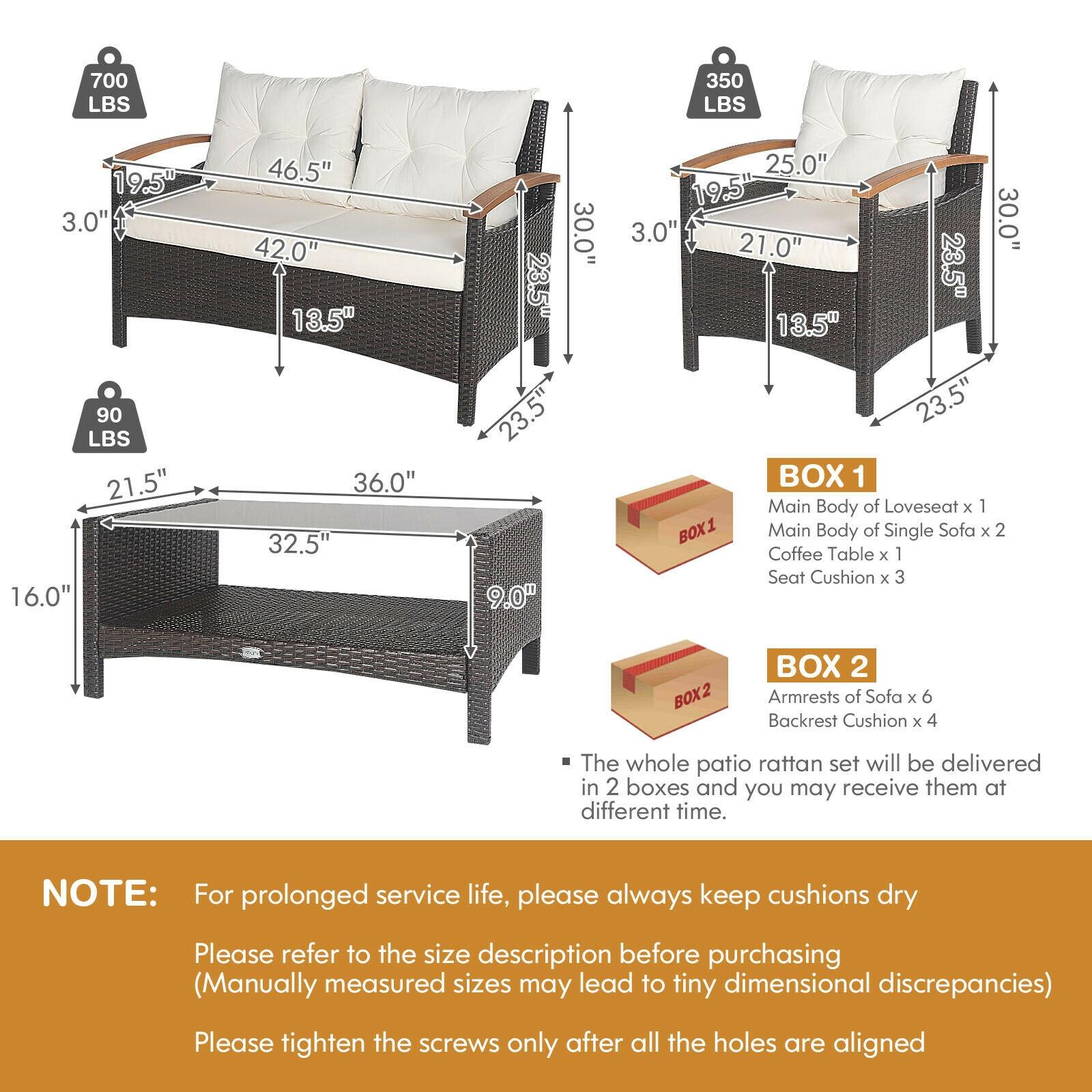 BABOOM BOM-469WH+-CO Patio-Conversation-Sets - View #8
