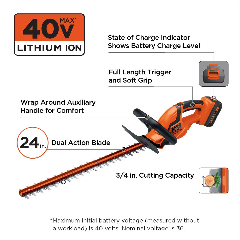 BLACK+DECKER's 22-inch 40V MAX hedge trimmer returns to  low at $100  (22% off)