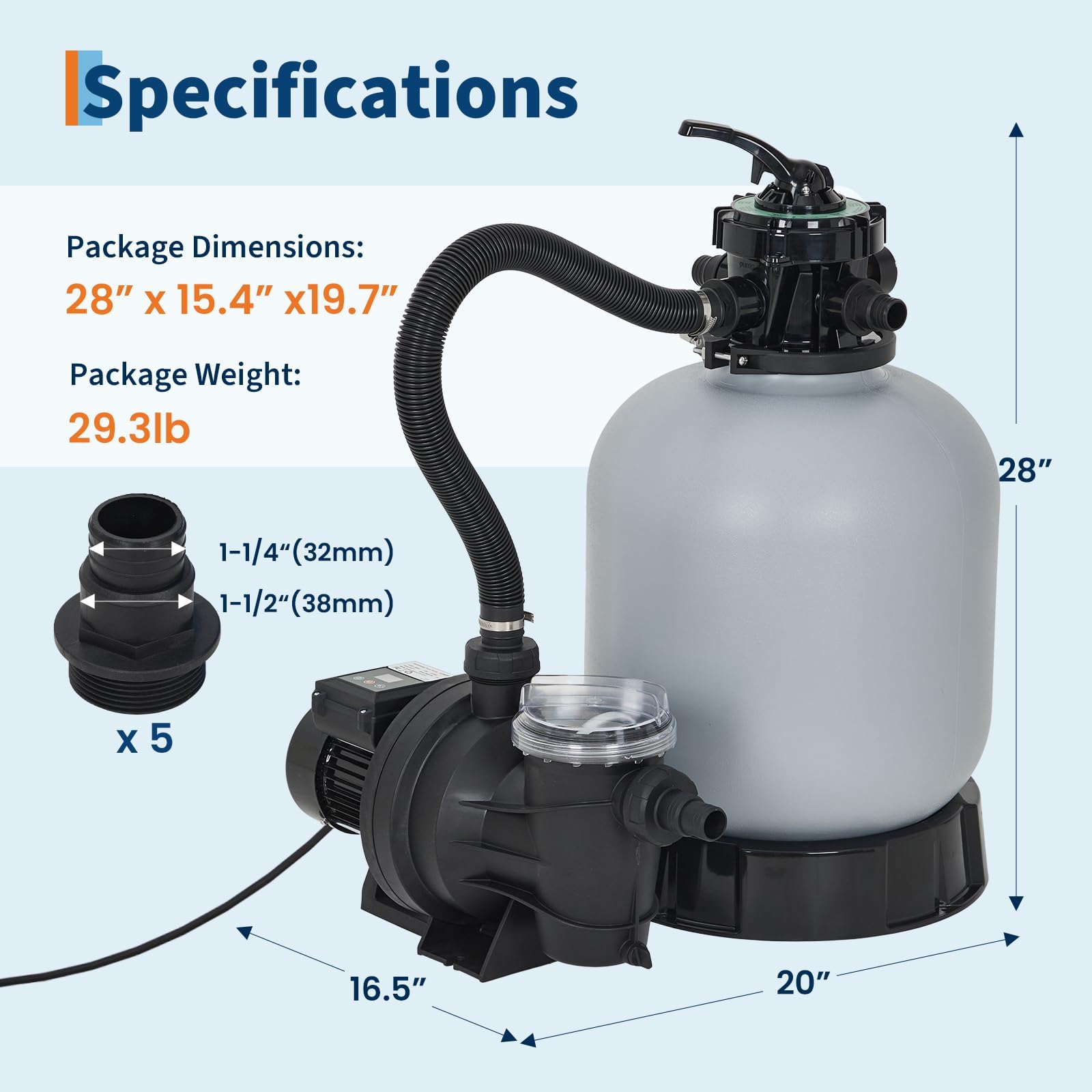 GarveeLife LIVE66-0264 Pool-Filter-Skim-Sys-Parts - View #7