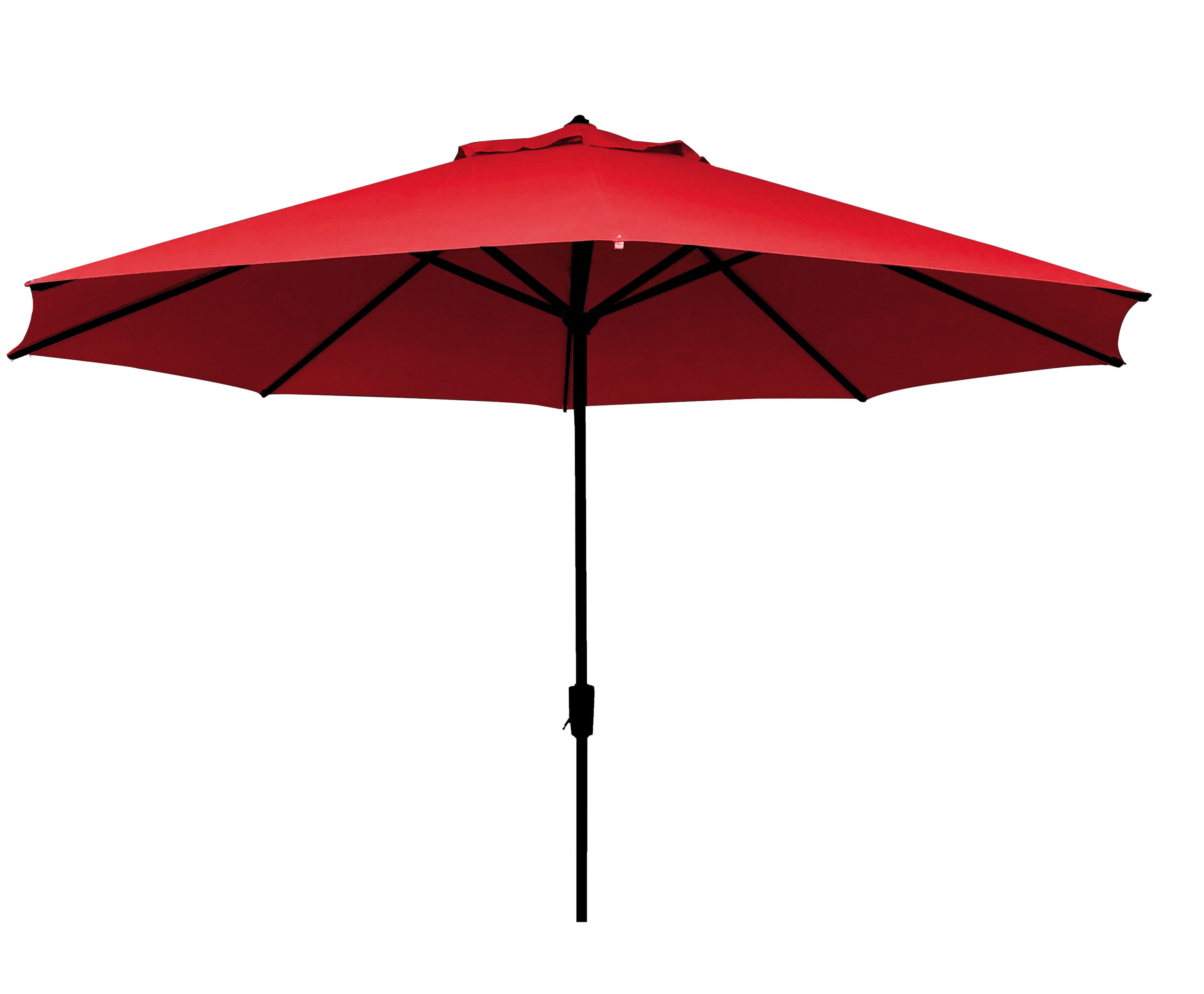 SimplyShade UA38338ZT-LS-RED 11-ft Aluminum Red Auto-tilt Market Patio Umbrella