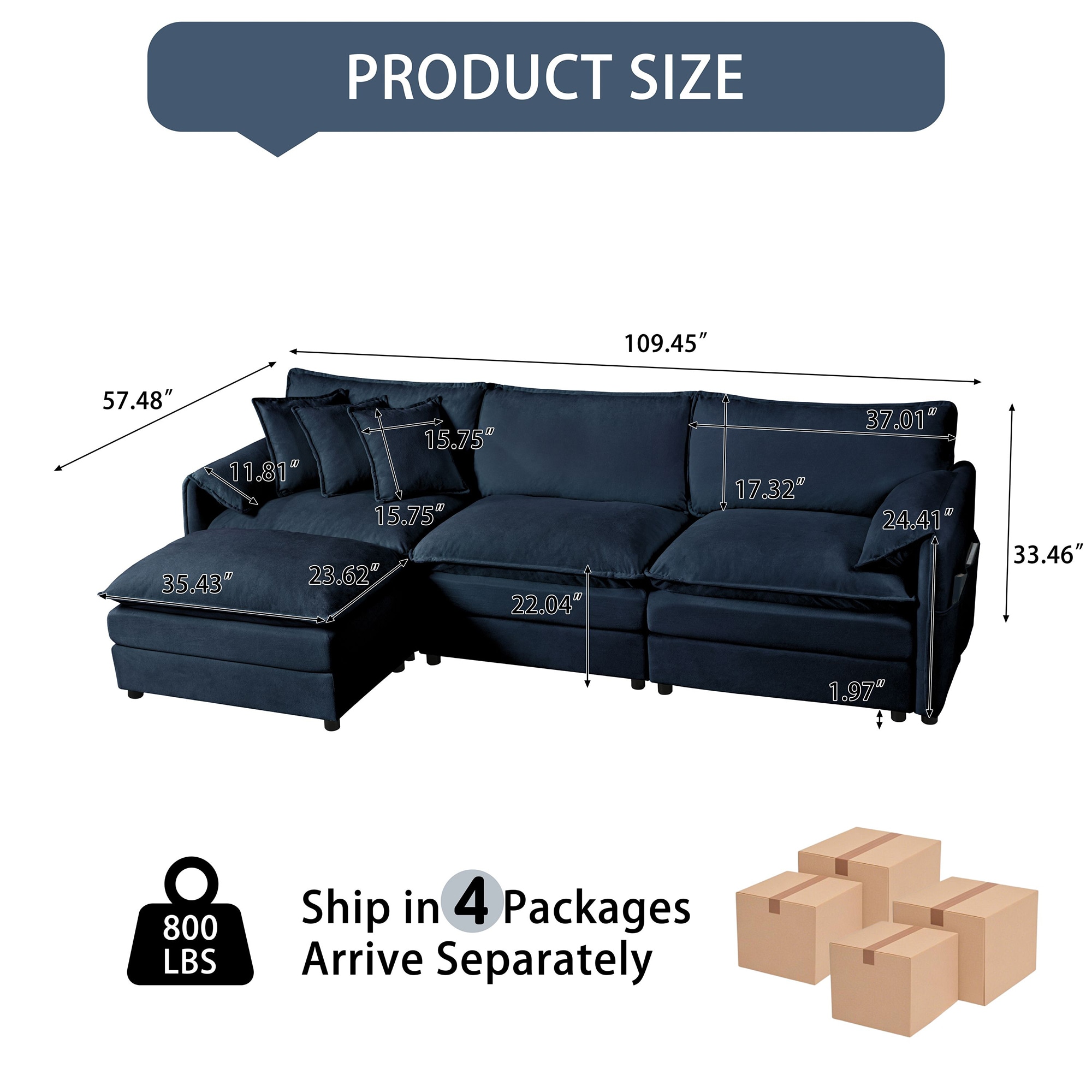 SINOFURN SYA330118BN Sofas-Loveseats - View #8