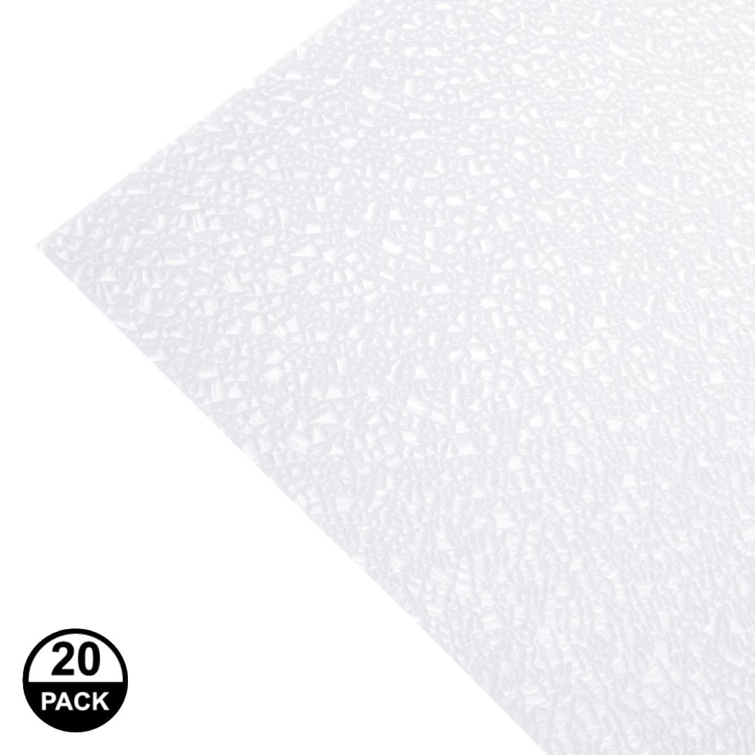 48 in. x 96 in. x 0.157 in. White Twin Wall Plastic Sheet 1TW9648C