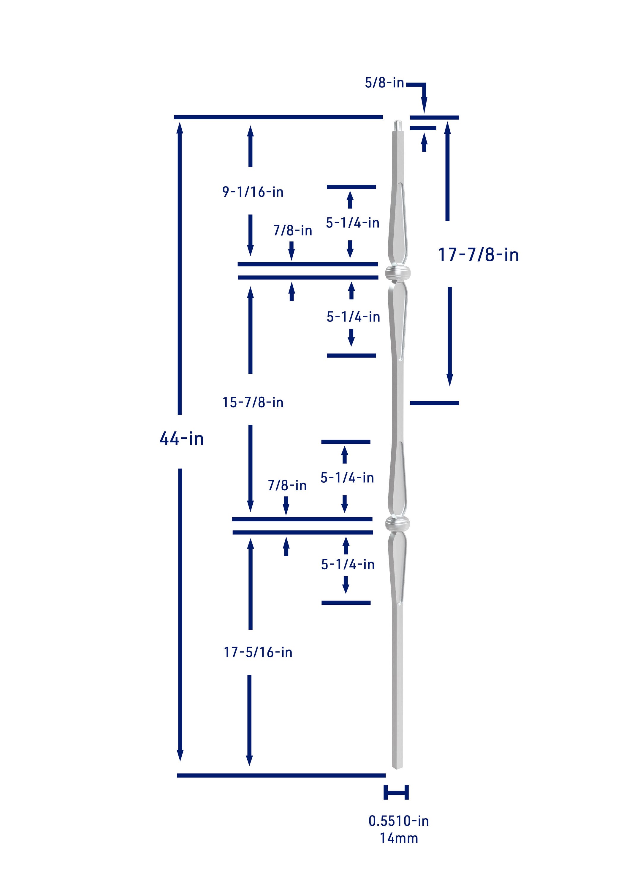 Crown Heritage 4583502NI44 Interior-Stairpart-Balusters - View #4