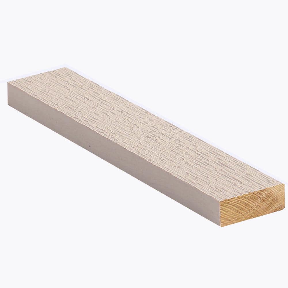 Woodtone 625626 1-in x 4-in x 12-ft Primed #2 Prime S1S2E Spruce pine fir Common Softwood Board