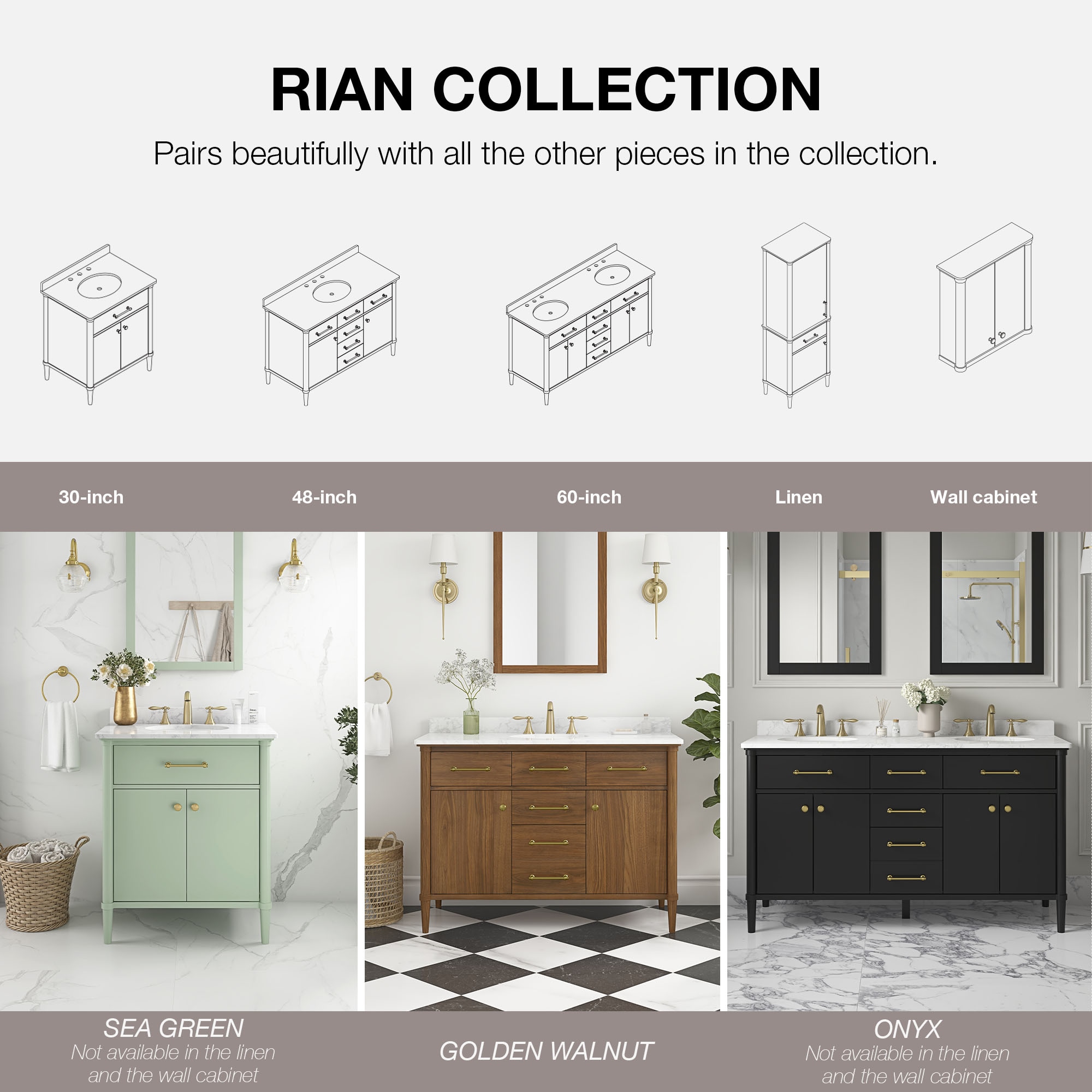 allen + roth RIAN 60SG Bath-Vanity-Combo - View #13
