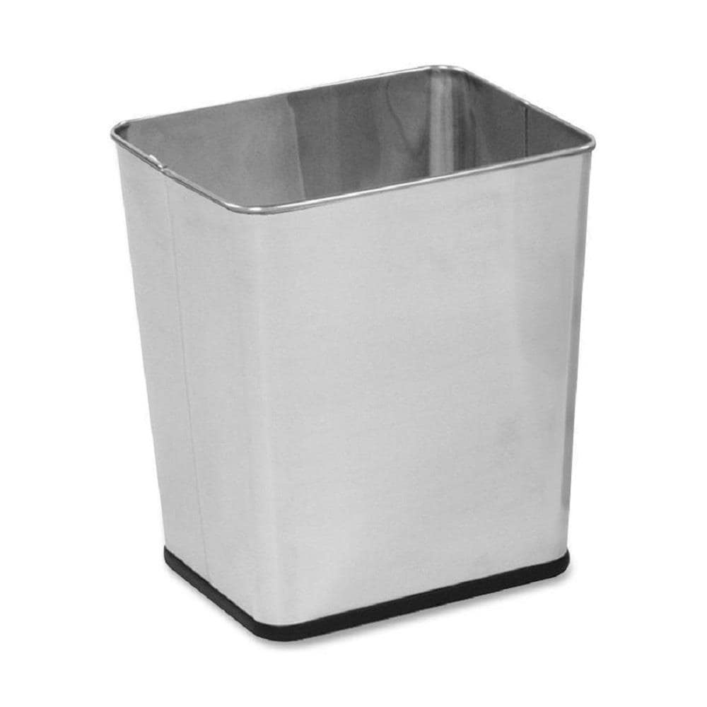 Rubbermaid Commercial Products 15-Gallons Satin Stainless Steel Commercial  Touchless Kitchen Trash Can with Lid Indoor in the Trash Cans department at