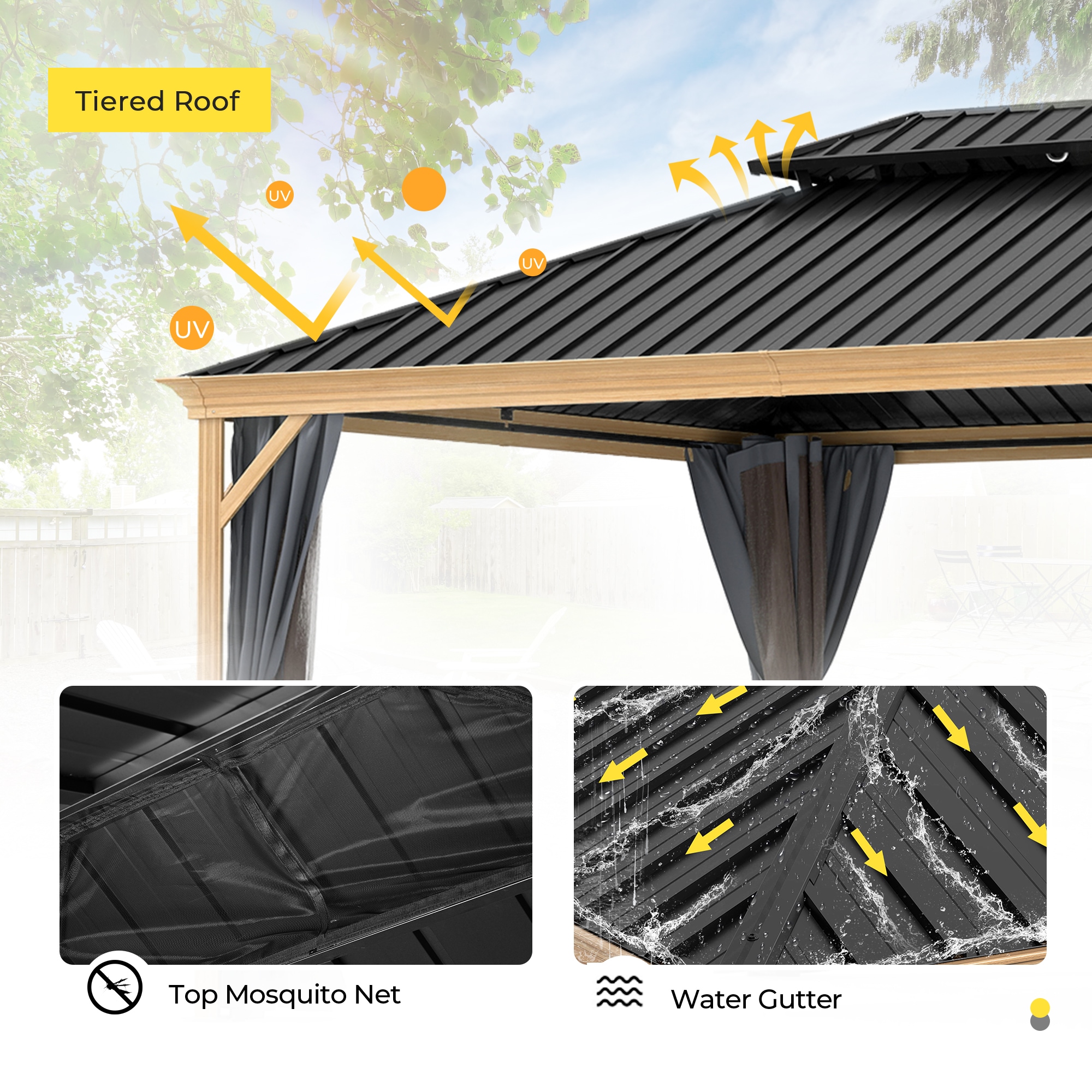  CP-ZPTPSR1216-H-WL2 Wood-Resin-Gazebos - View #5