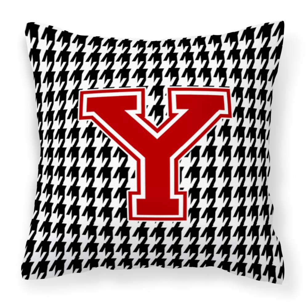 Caroline's Treasures CJ1021-YPW1414 Graphic Print Multicolor Square Monogram Throw Pillow