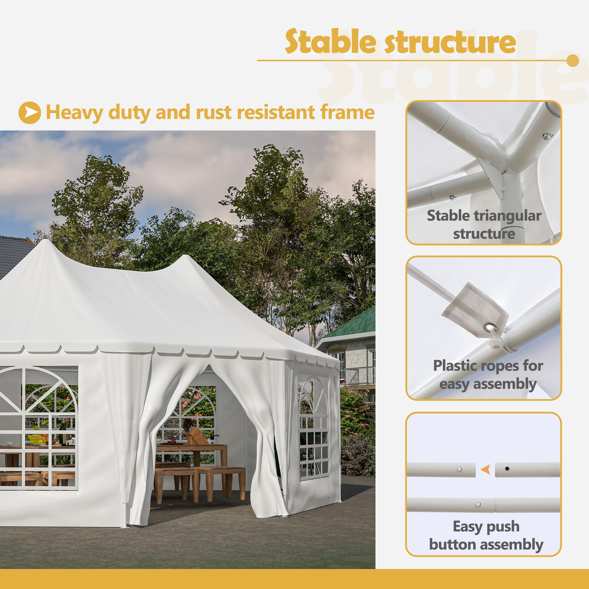Damerin Z-GA25 Wood-Resin-Gazebos - View #16