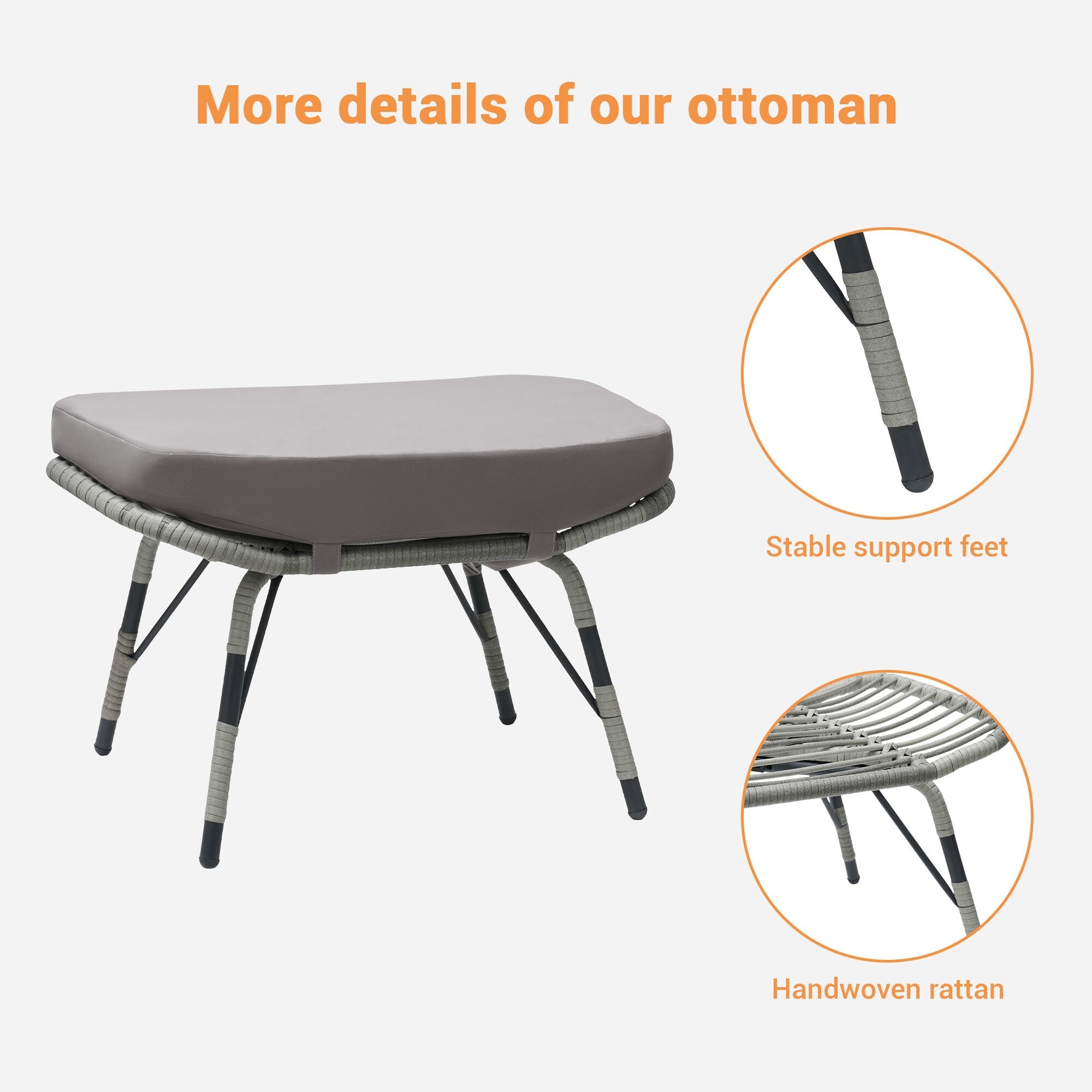 SANSTAR L-OTIDC63-LY Stools-Ottomans - View #4