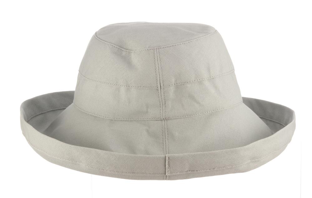 Dorfman Pacific Women's Grey Cotton Wide-brim Hat at Lowes.com