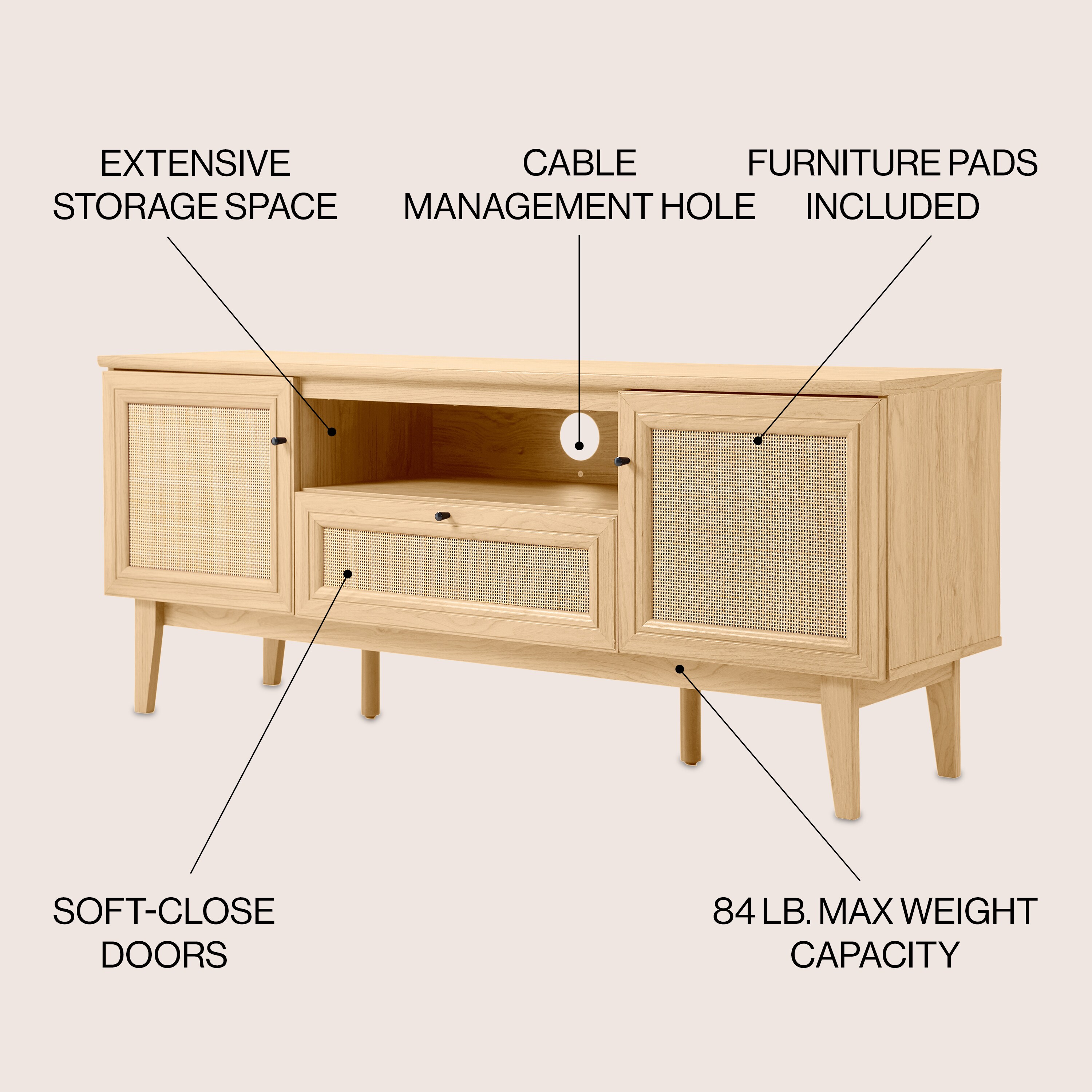 JONATHAN  Y TVS1002A Tv-Stands - View #3