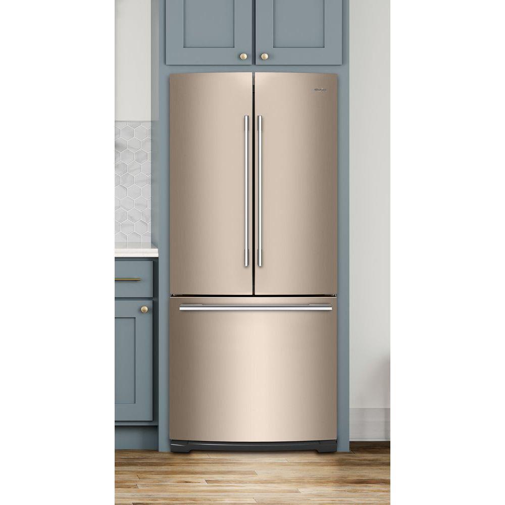 whirlpool sunset bronze french door refrigerator