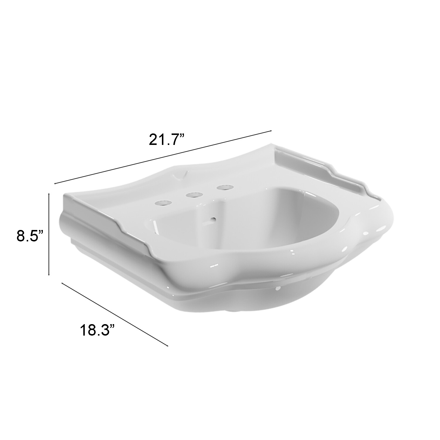 WS Bath Collections HERITAGE WSBC 45.03 Bath-Sink - View #5