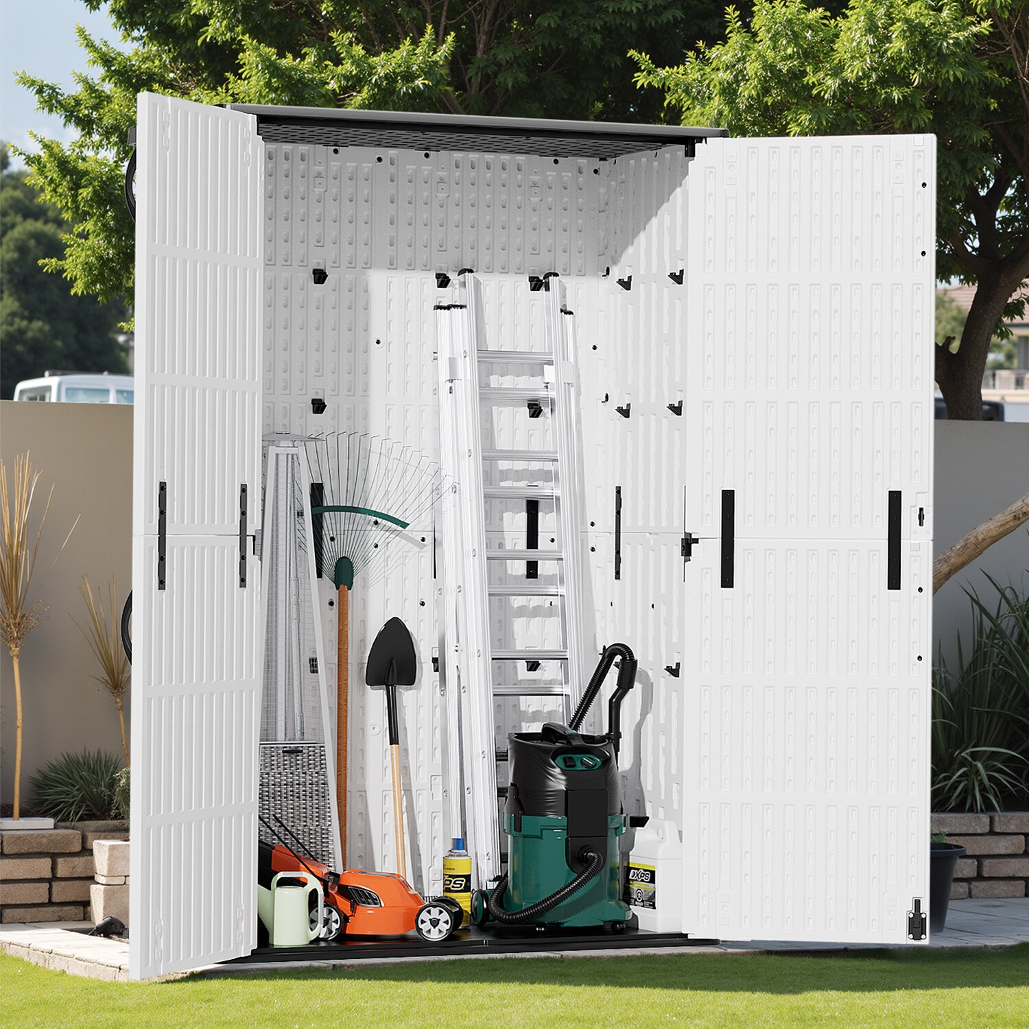 Patiowell LS-0811-2 Vinyl-Resin-Storage-Buildings - View #4
