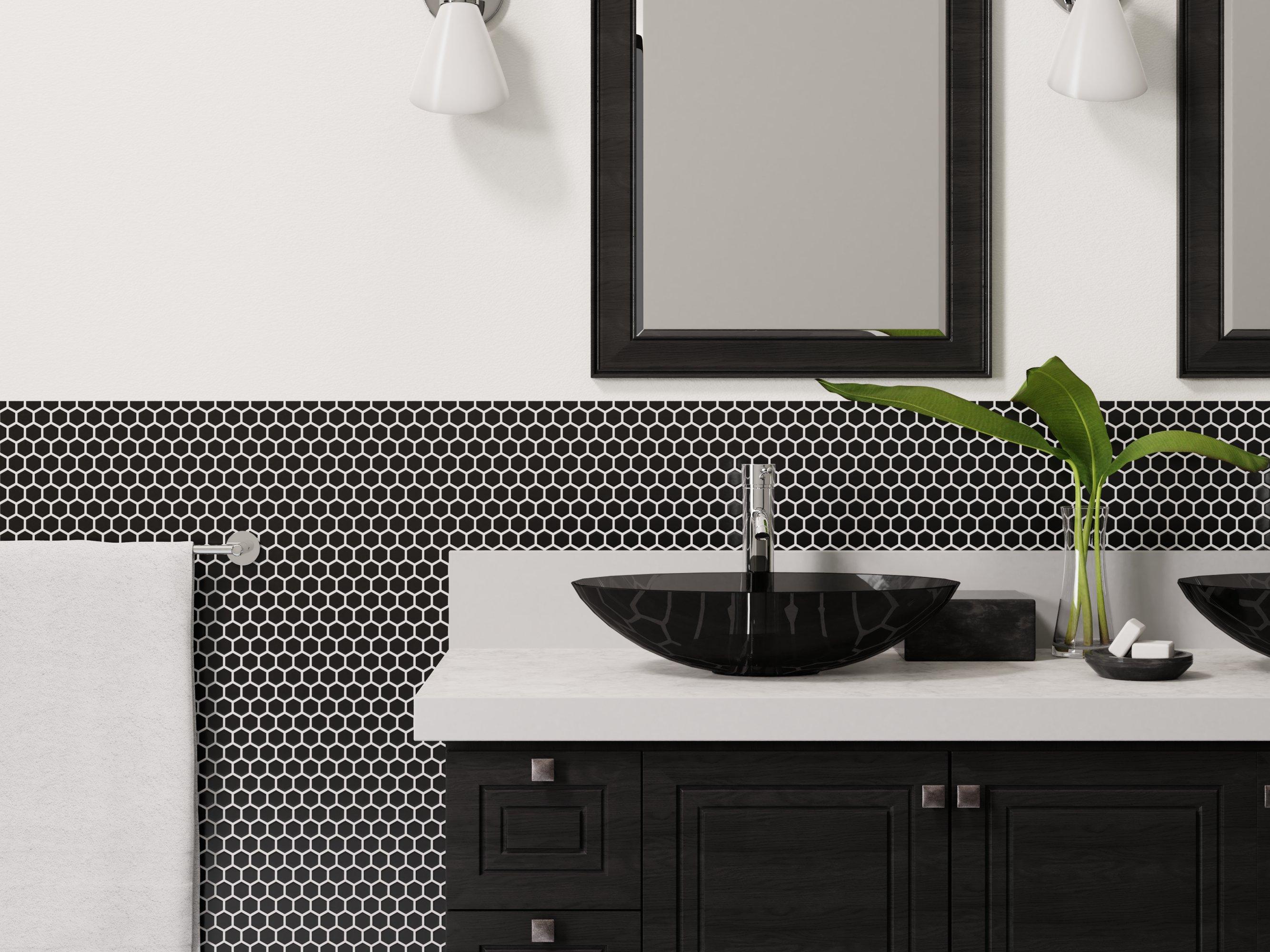 1 Cork Mosaic Tile for Floors, Walls, Bathroom, Kitchen Penny