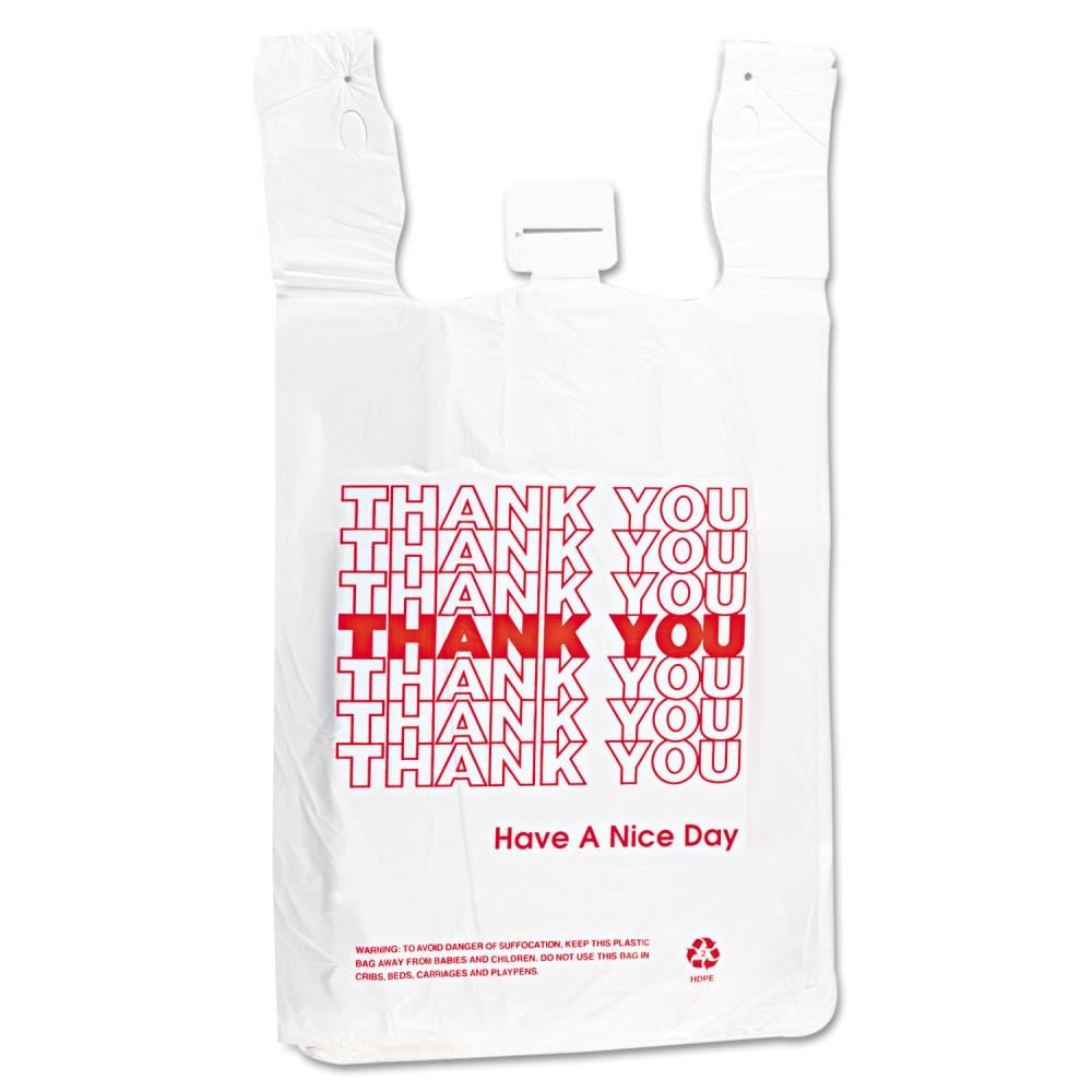 100 Plastic Bags T Shirt Bags Plastic Shopping Bag Tshirt 