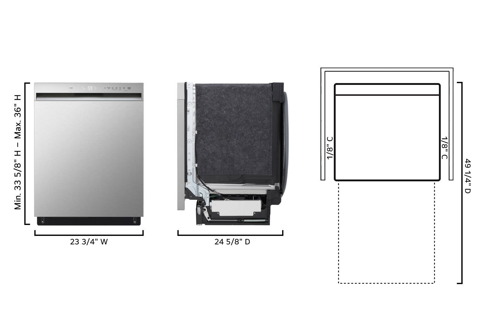 LG LDFC353LS Builtin-Dish - View #4