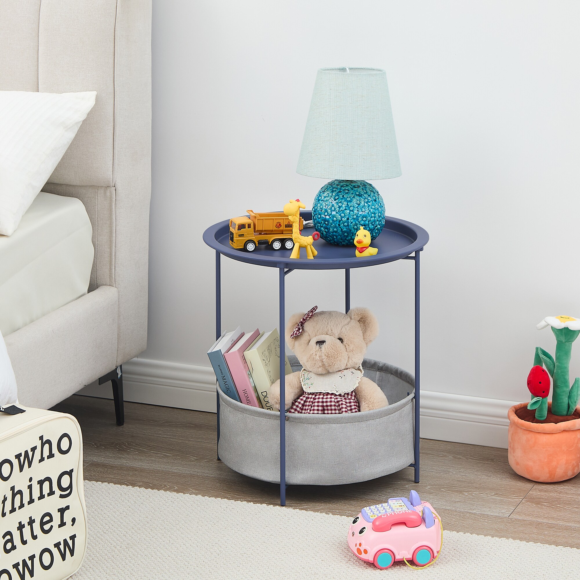 Vecelo LOE-XJM-MD02-BLU End-Tables - View #5