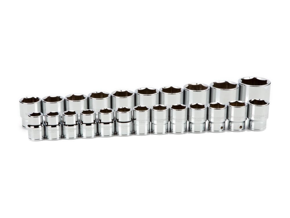TEKTON SHD93014 3/4-in Drive Metric Shallow Socket Set 23 -Pieces