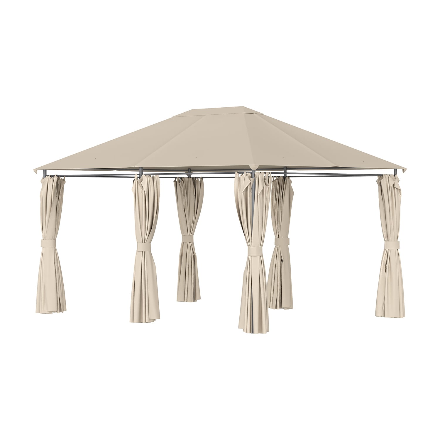 Mondawe MD-AB74175 13-ft x 10-ft Brown with Soft Top Roof (Screen Included)