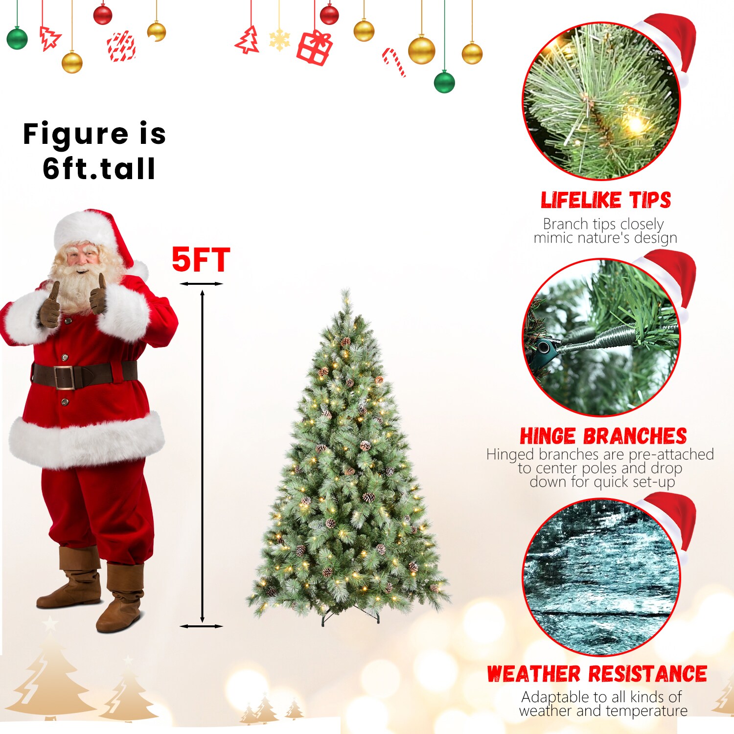 LOVMOR SF-L-T3637P338861 Artificial-Christmas-Trees - View #7