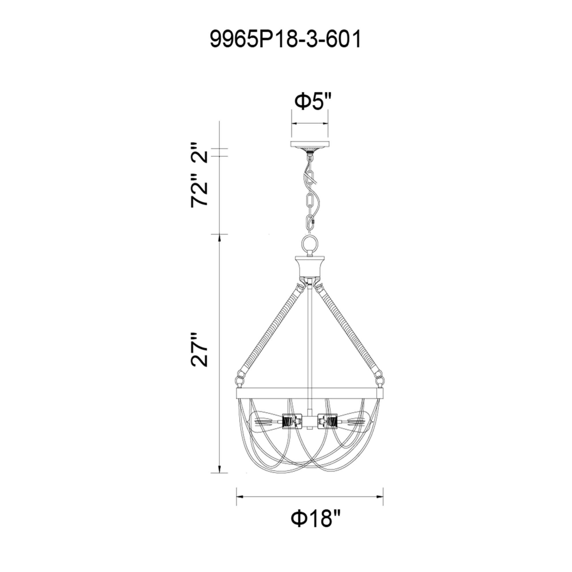 CWI Lighting 9965P18-3-601 b090015 - View #7