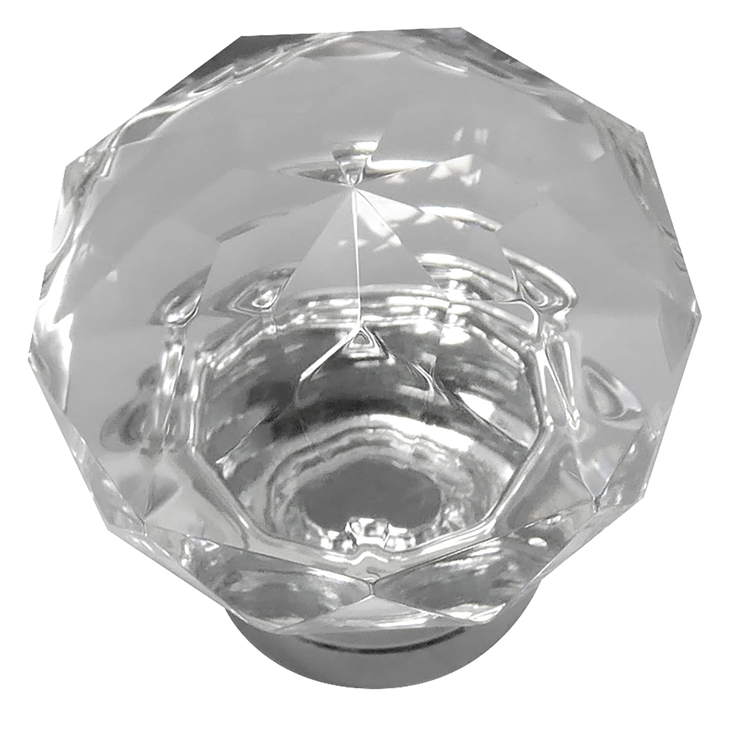 Laurey 81926 Kristal 2-in Polished Chrome Geometric Traditional Cabinet Knob