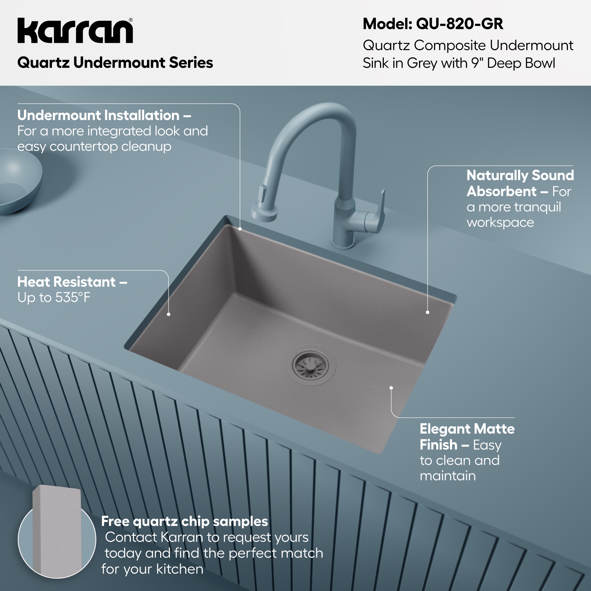 Karran QU-820-GR Kitchen-Sinks - View #5