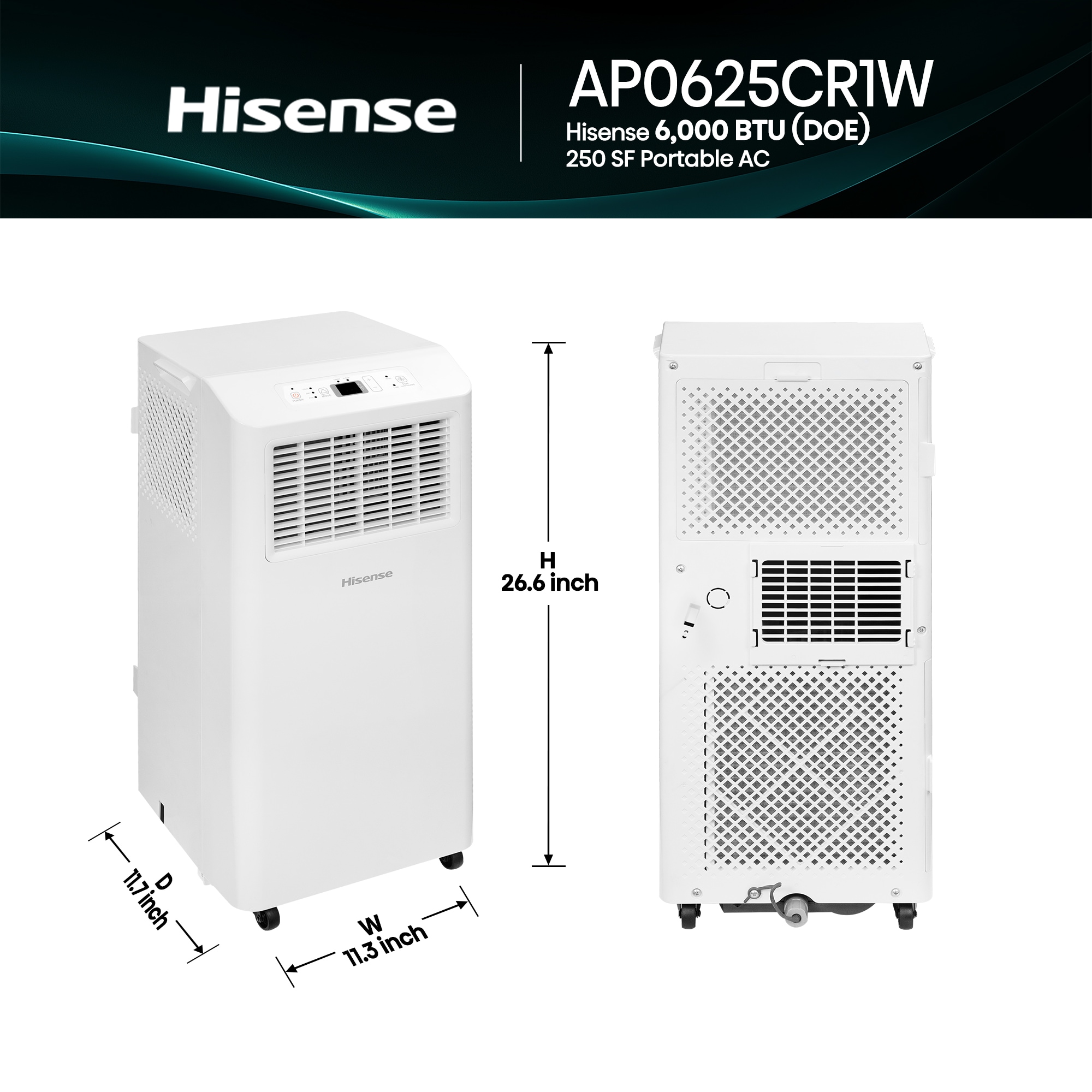 Hisense AP0625CR1W Portable-Air-Conditioners - View #3