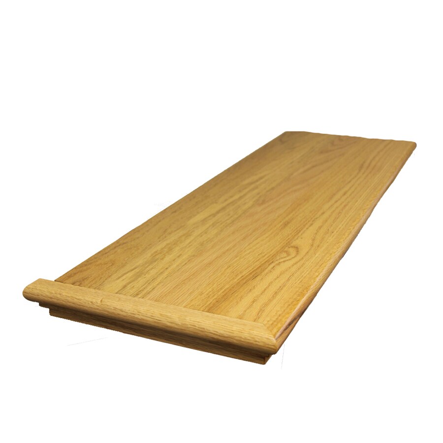 Stairtek XLRRO114800050 Retread 48-in x 11.5-in x 0.625-in Natural Red oak Left return