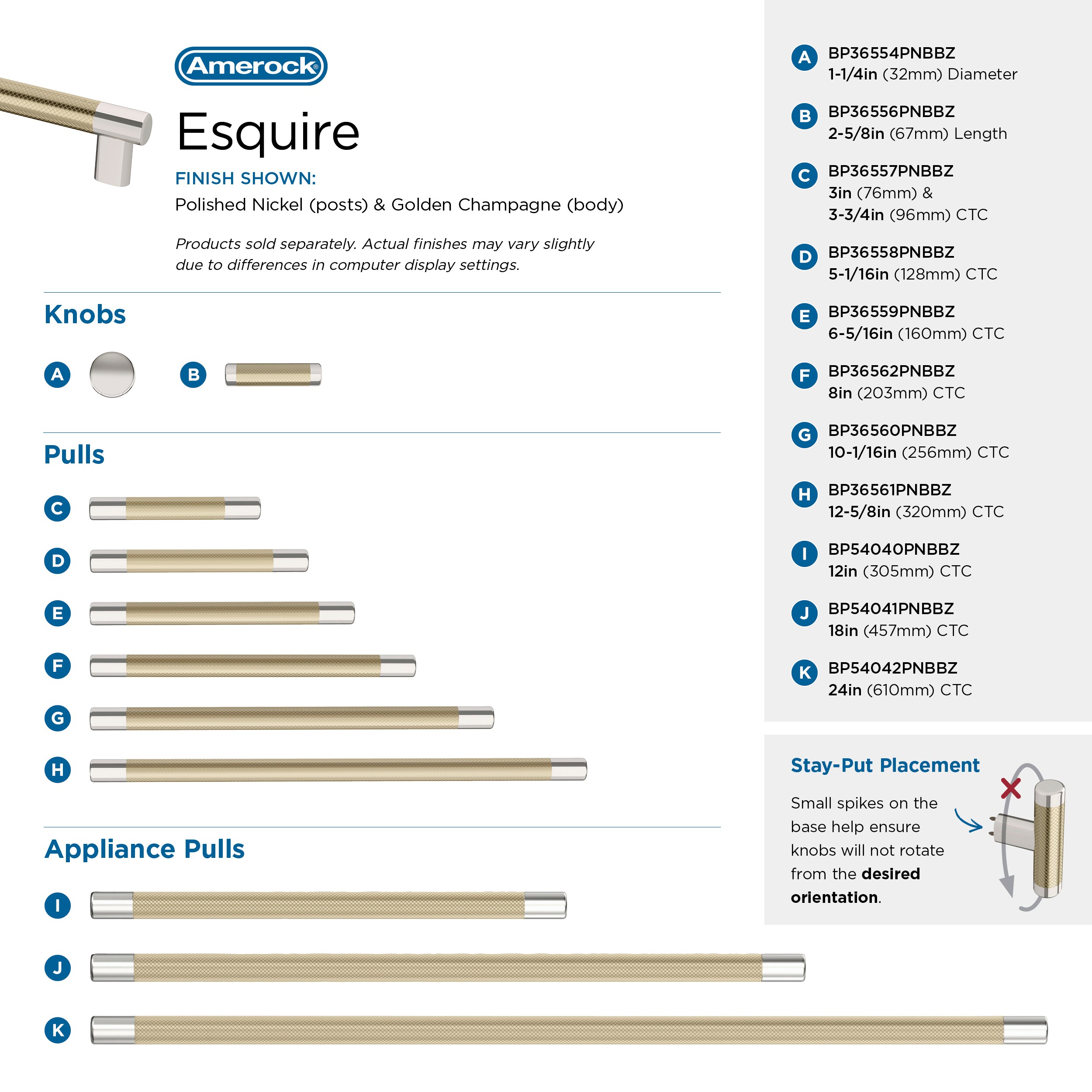 Amerock BP54042PNBBZ Cabinet-Pulls - View #9