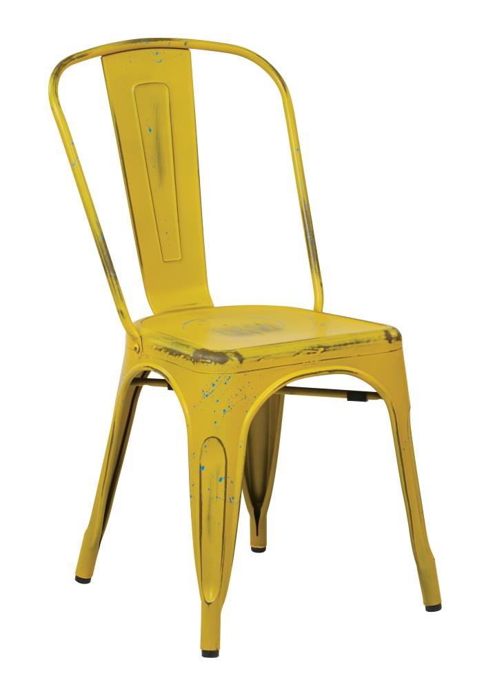 OSP Home Furnishings BRW29A4-AY Bristow Antique Antique Yellow With Blue Specks Accent Chair