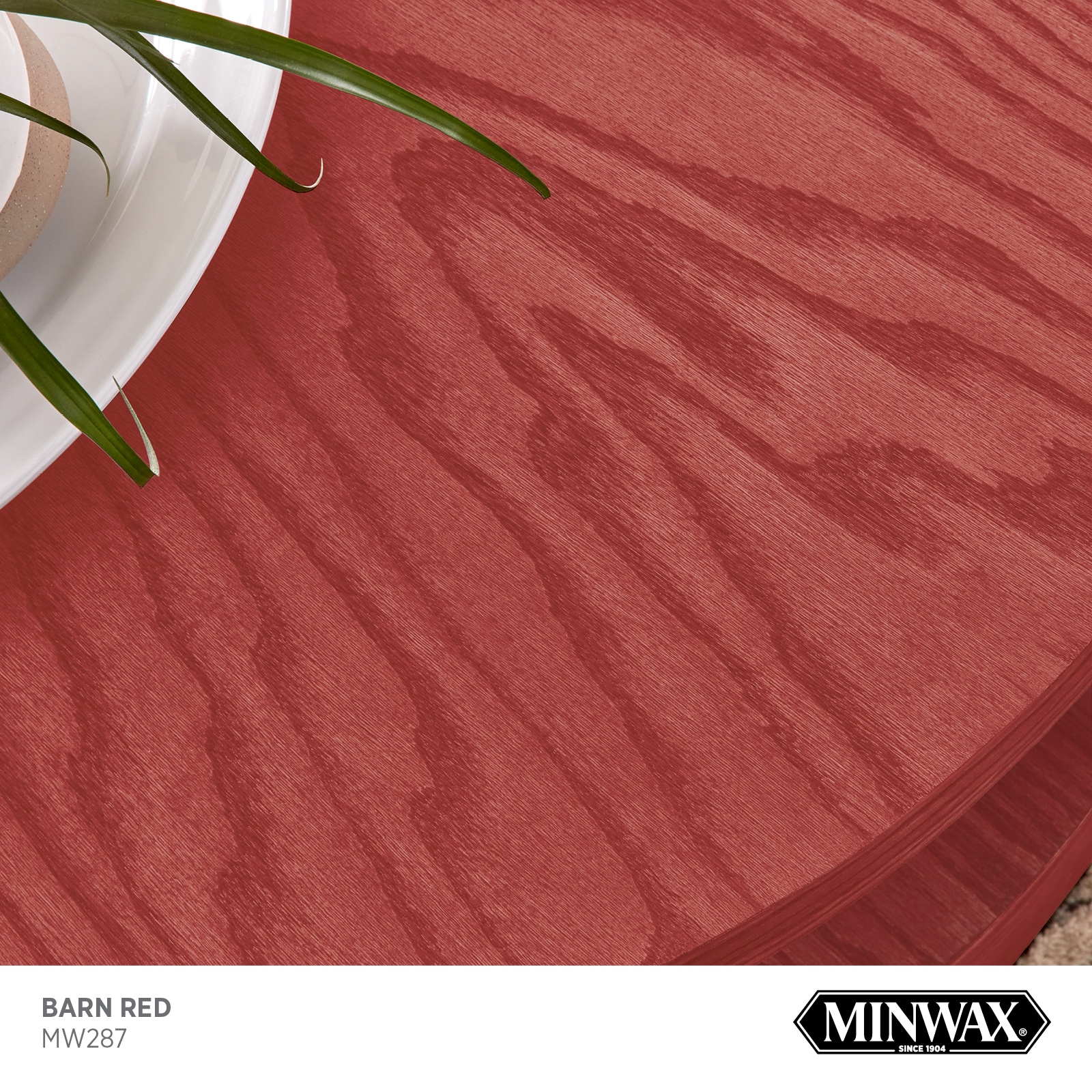Minwax Wood Finish Water-Based Barn Red Semi-Transparent Interior
