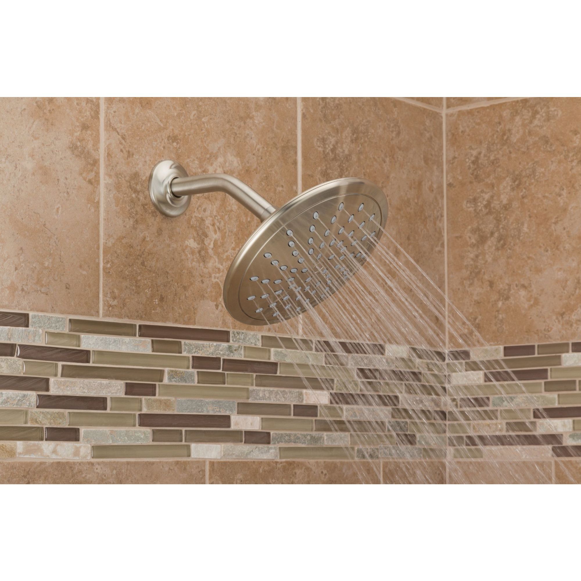Moen 8-Inch Brushed Nickel Round Rain Shower Head