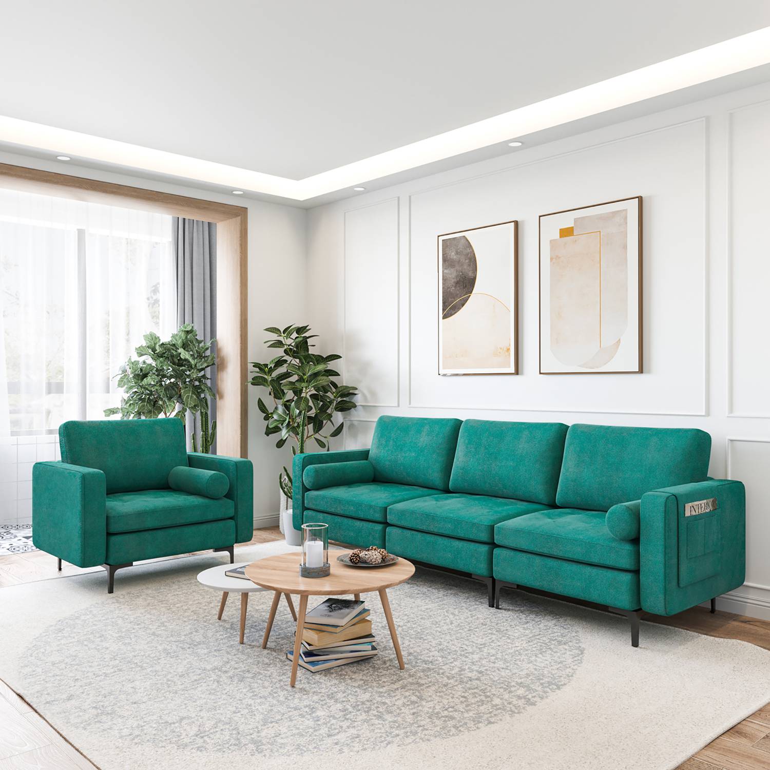 Costway CSHY004950 Sofas-Loveseats - View #2