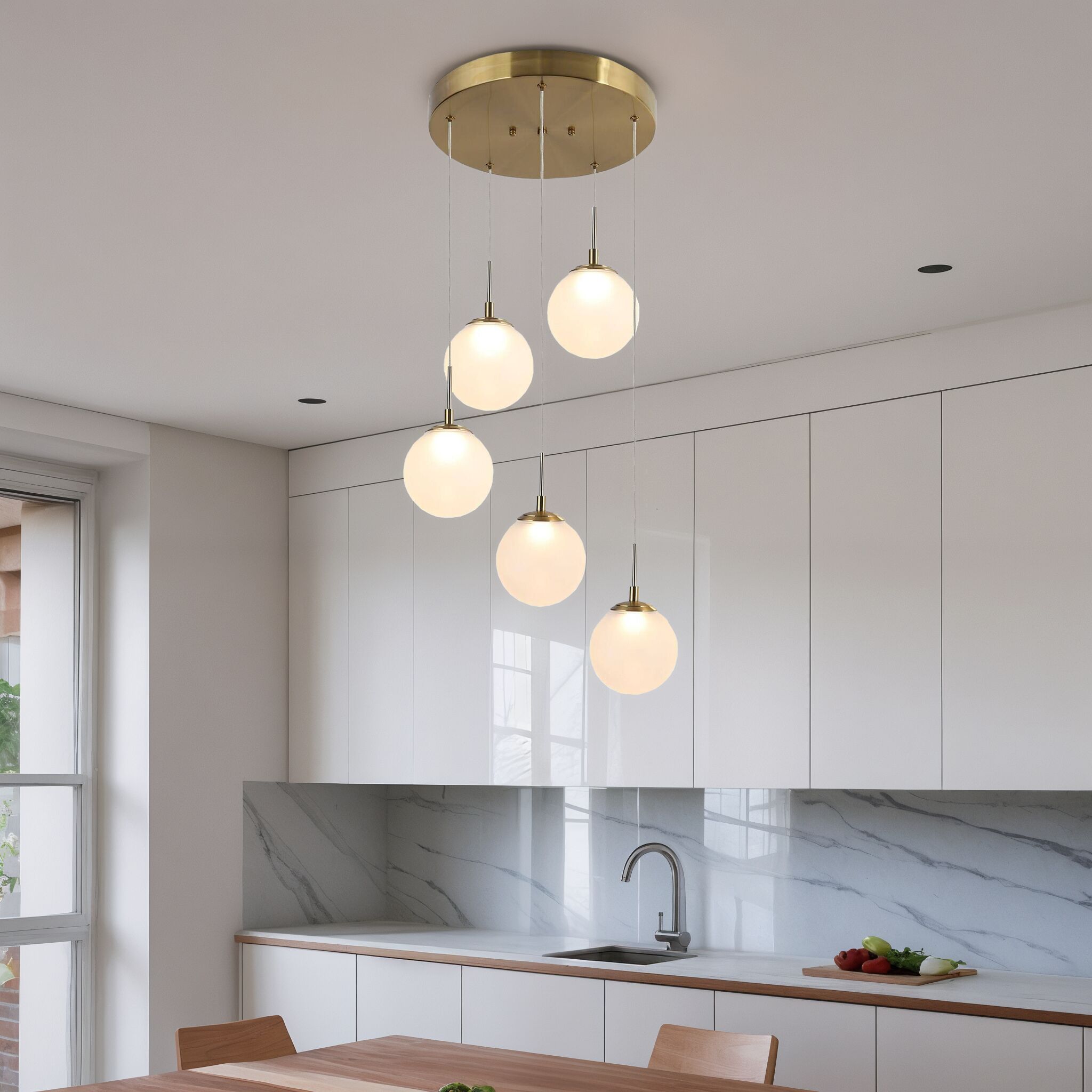 ZEVNI L3QBEMYFW4412SB7 Pendant-Lights - View #2