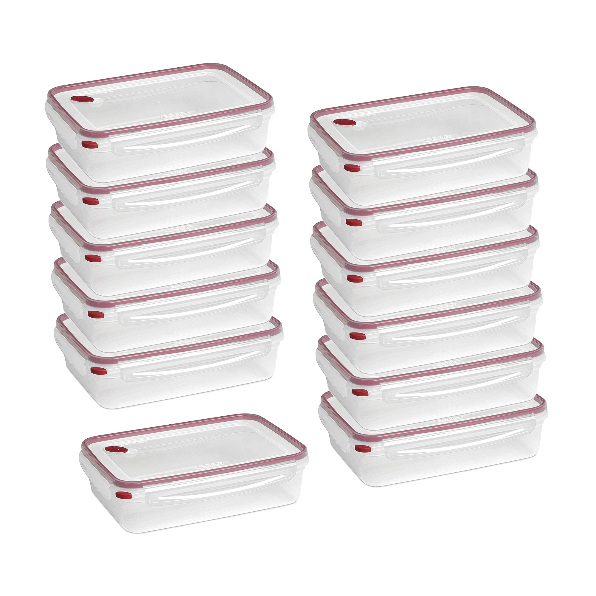 Sandwich Container: Reusable, BPA Free Plastic Food Storage with Snap-Off,  Leak