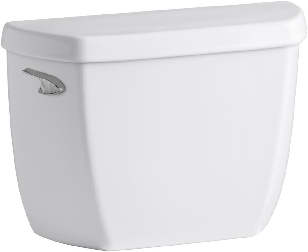 KOHLER Wellworth White 1-GPF Single-Flush High Efficiency Toilet Tank ...