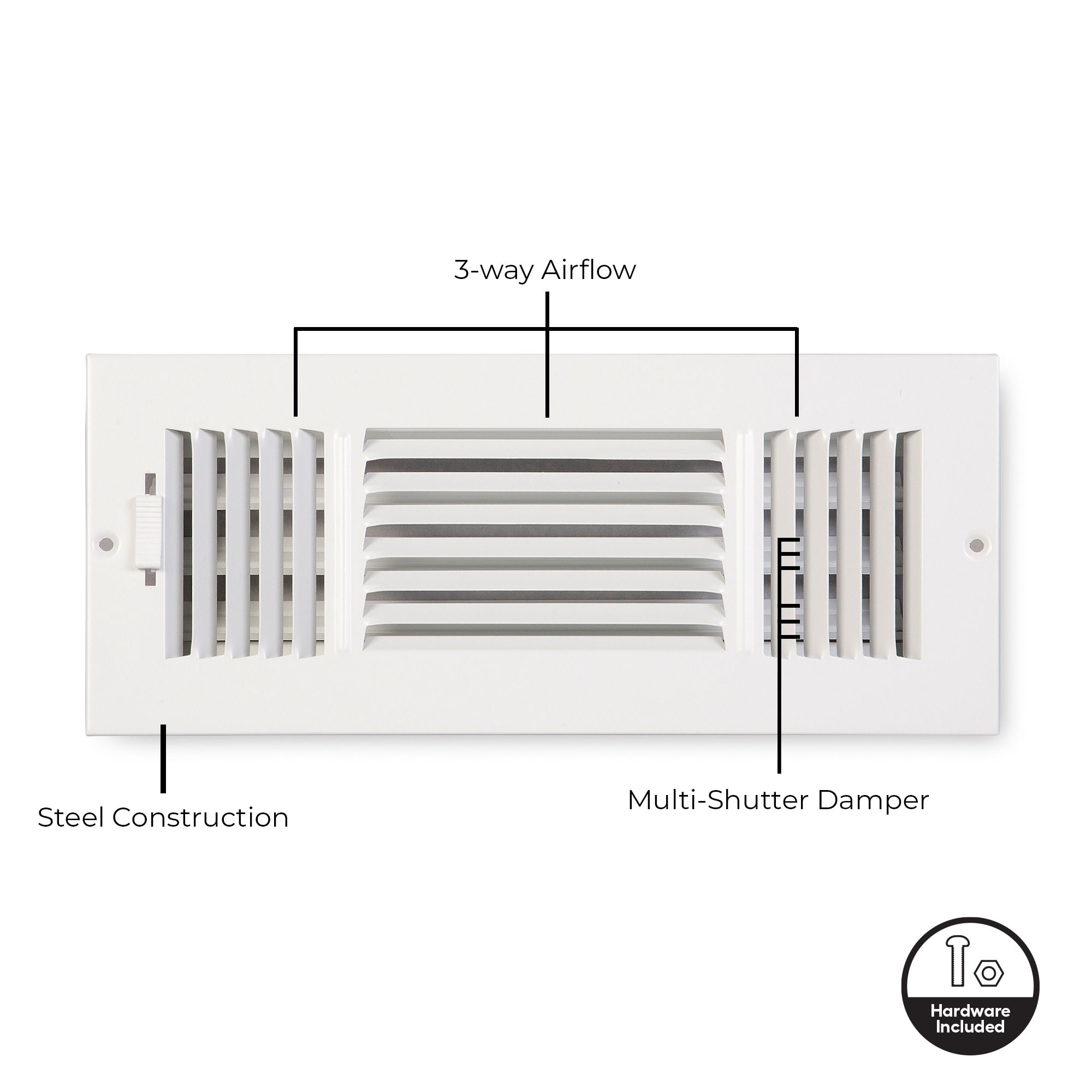 RELIABILT 5131204WH Sidewall-Ceiling-Registers - View #2