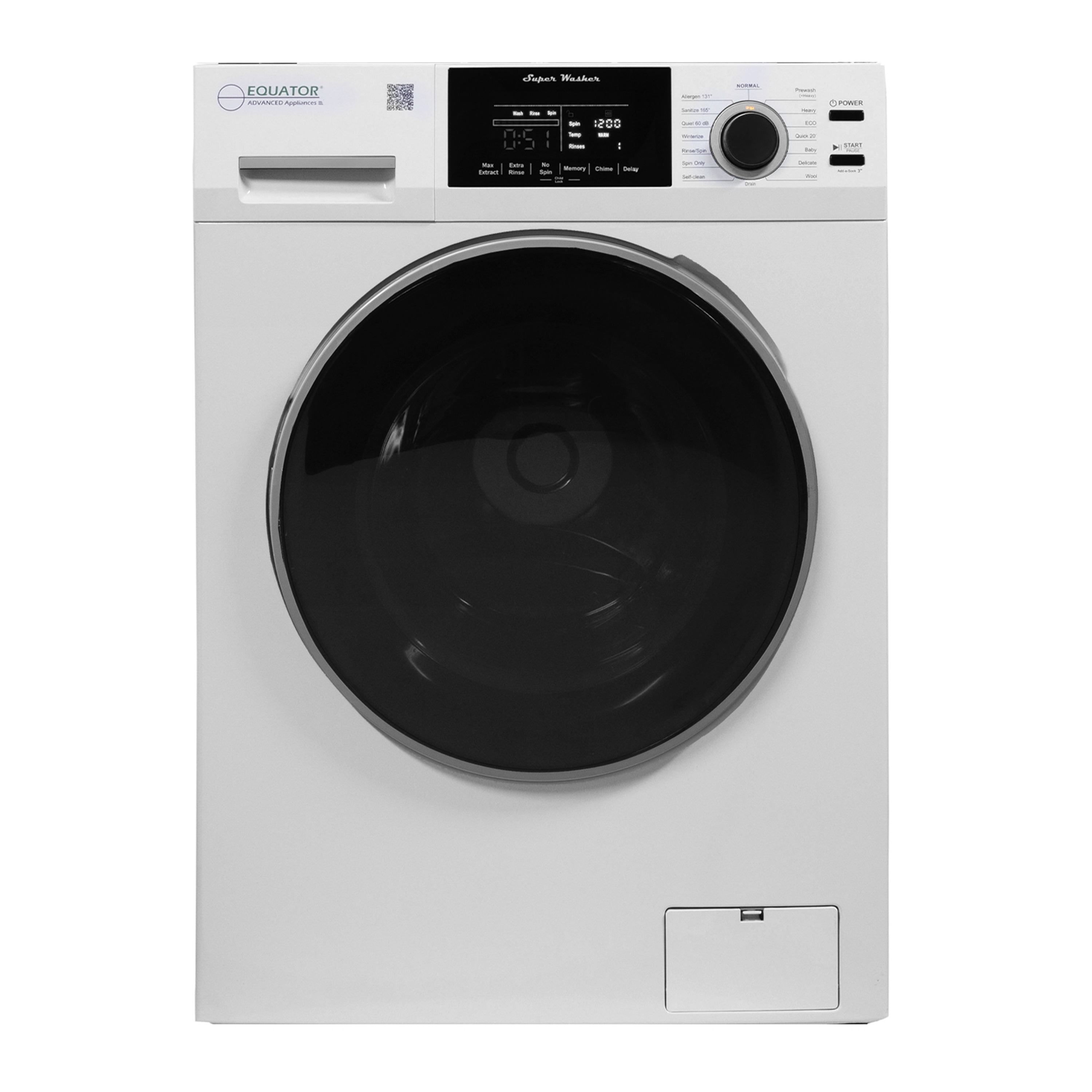 Equator Advanced Appliances EW 835 1.9-cu ft Stackable Front-Load Washer ( White )