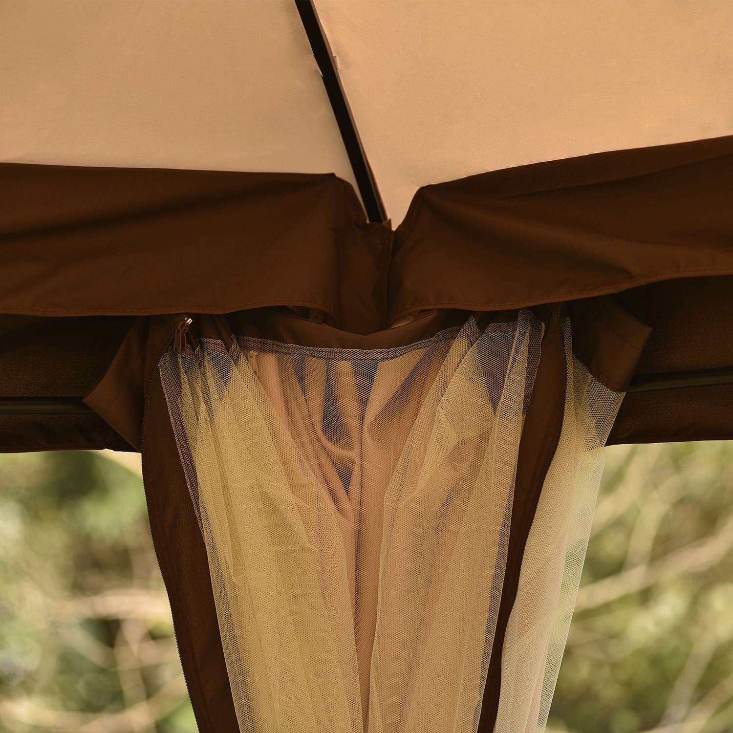 SINOFURN SYA020159BG Wood-Resin-Gazebos - View #3