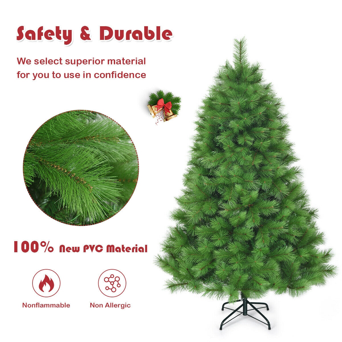 WELLFOR CM-HWY-22807 Artificial-Christmas-Trees - View #4