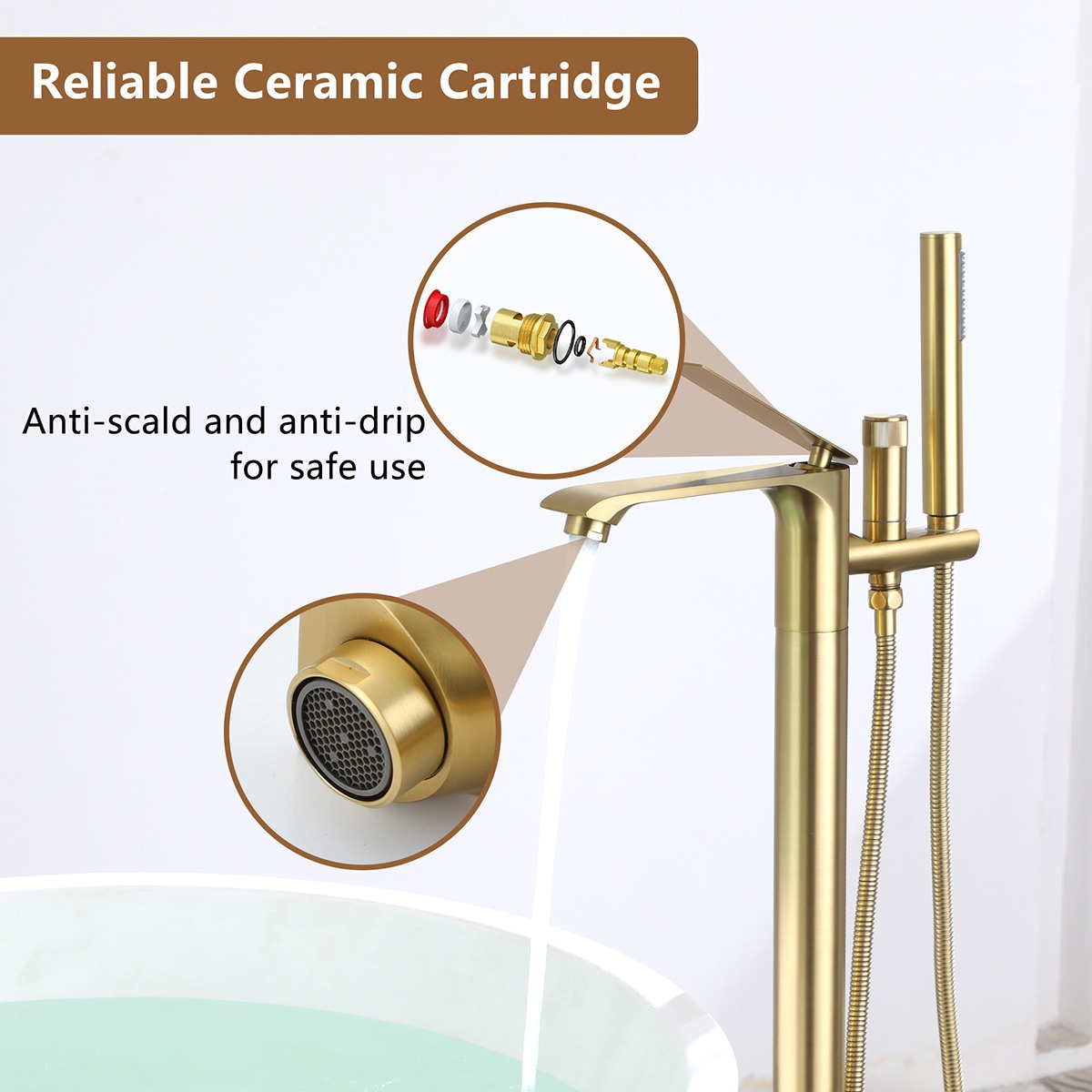 Mondawe MOSL040-12MB Roman-Tub-Faucets - View #6