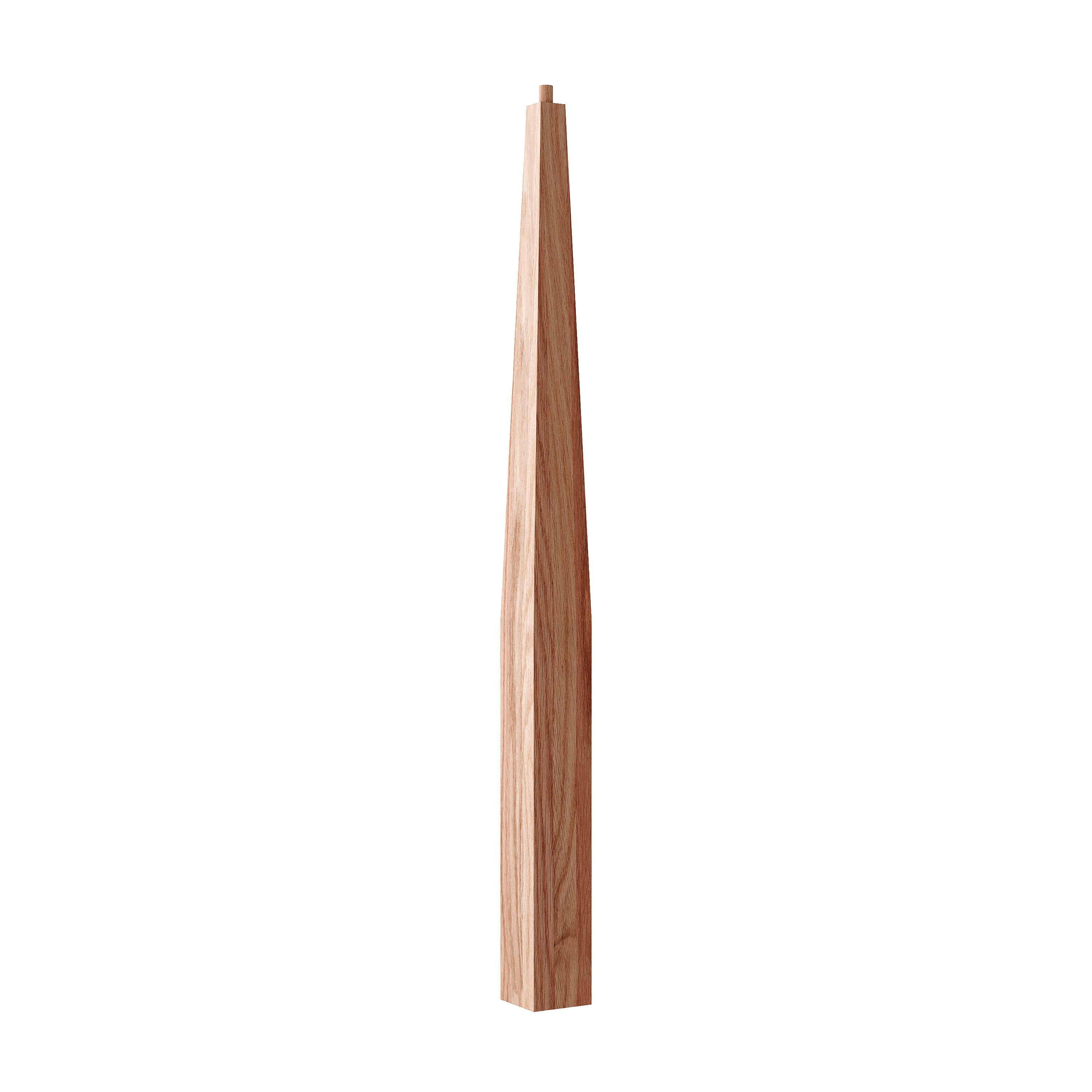 Crown Heritage 4414113 Craftsman 3.5-in x 48-in Unfinished Red oak Universal Stair Newel Post