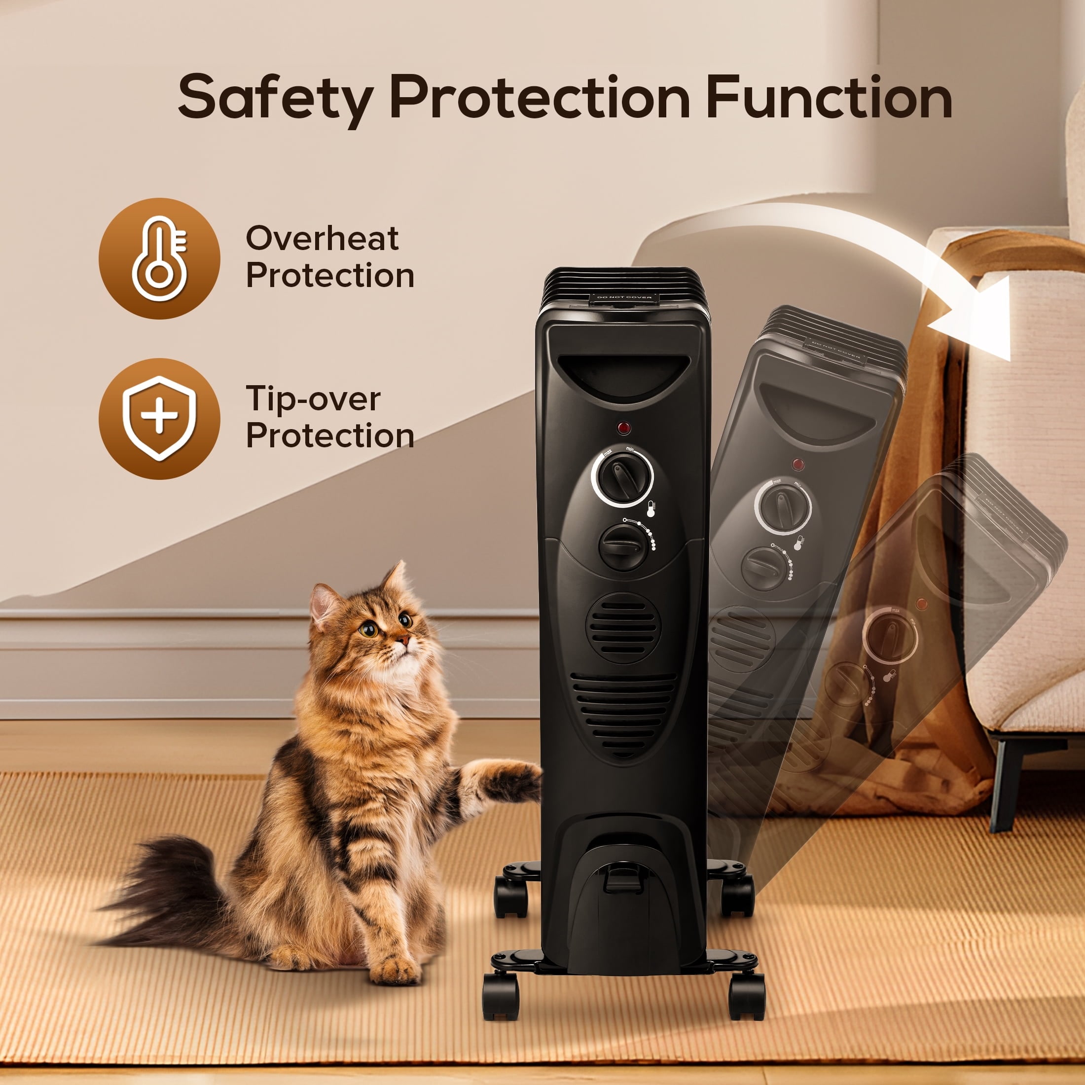 COWSAR LSOF36SPH15BK Portable-Electric-Heat - View #5